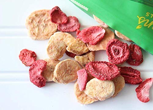 Karen's Naturals Just Strawberries 'N Bananas - 2oz All Natural Freeze Dried Fruit Snacks | Vegan, Gluten Free, No Additives, No Preservatives, No Added Sugar | Perfect for Lunchboxes, Hiking, Travel & Healthy On-the-Go Snacking
