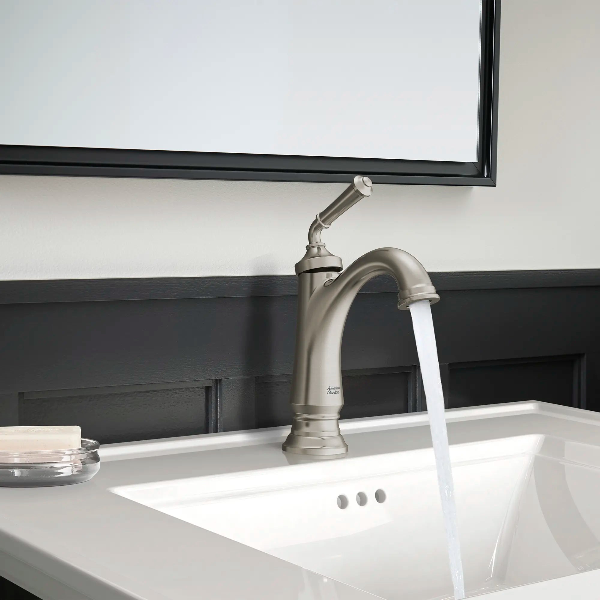 Delancey® Single Hole Single Handle Bathroom Sink Faucet 1.2 GPM Water-Saving Design with Lever Handle - Perfect for Modern Bathrooms, Powder Rooms & Guest Baths