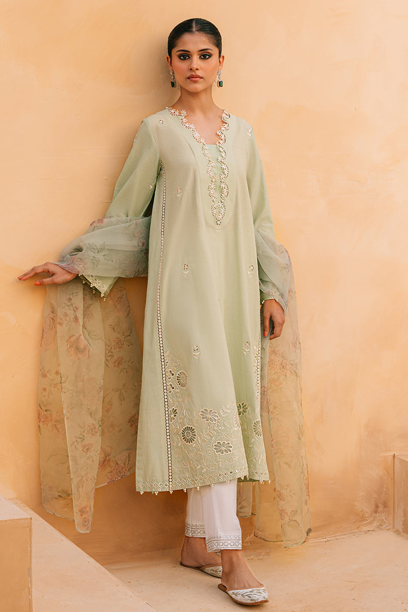 Autumn Hue 2-Piece Set - Stylish Shirt & Dupatta for Women | Perfect for Fall Fashion, Ethnic Wear & Special Occasions