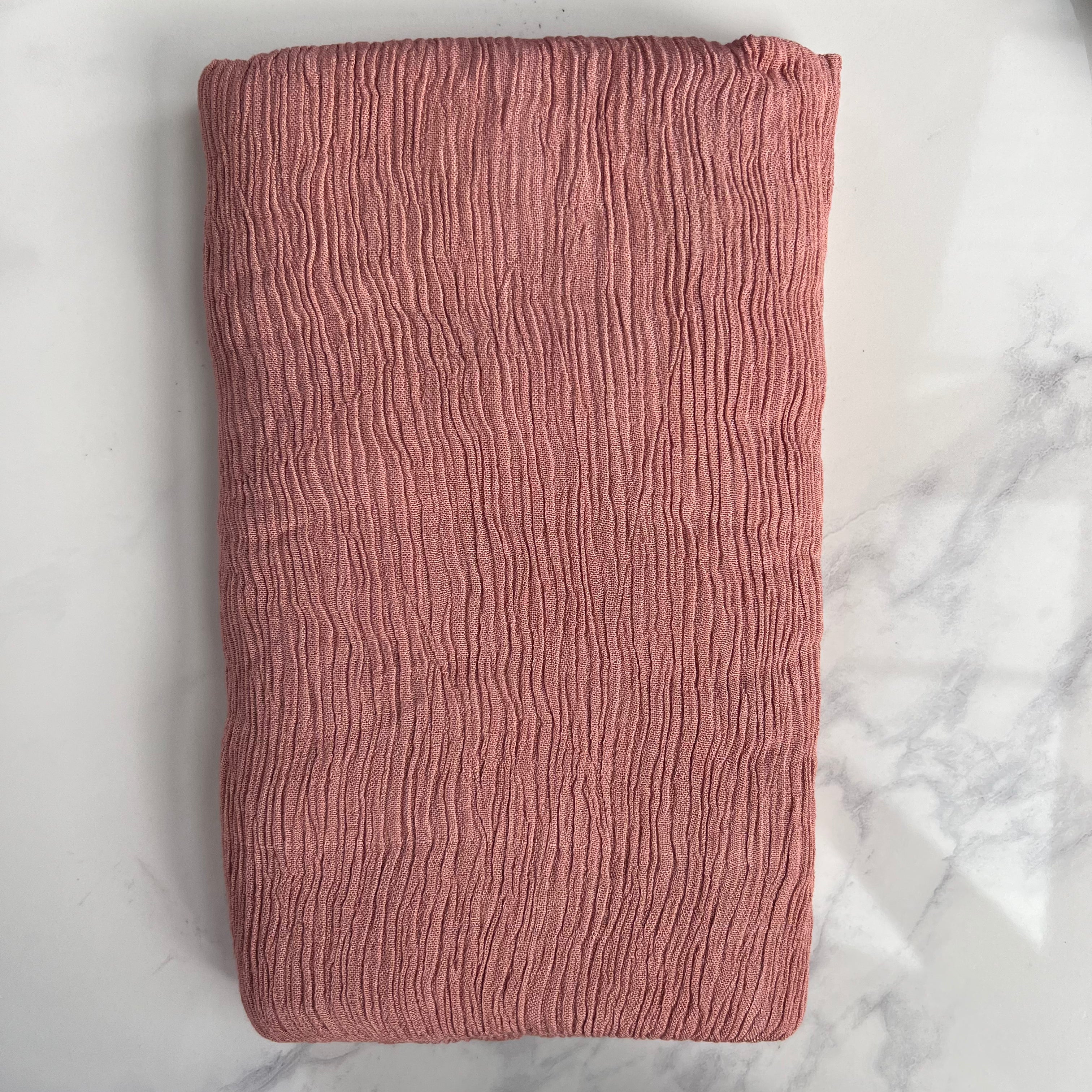 Nectar Crinkle Modal Fabric - Soft & Breathable Material for Baby Clothes, Dresses & Loungewear | Perfect for Comfortable Everyday Wear & Cozy Home Outfits