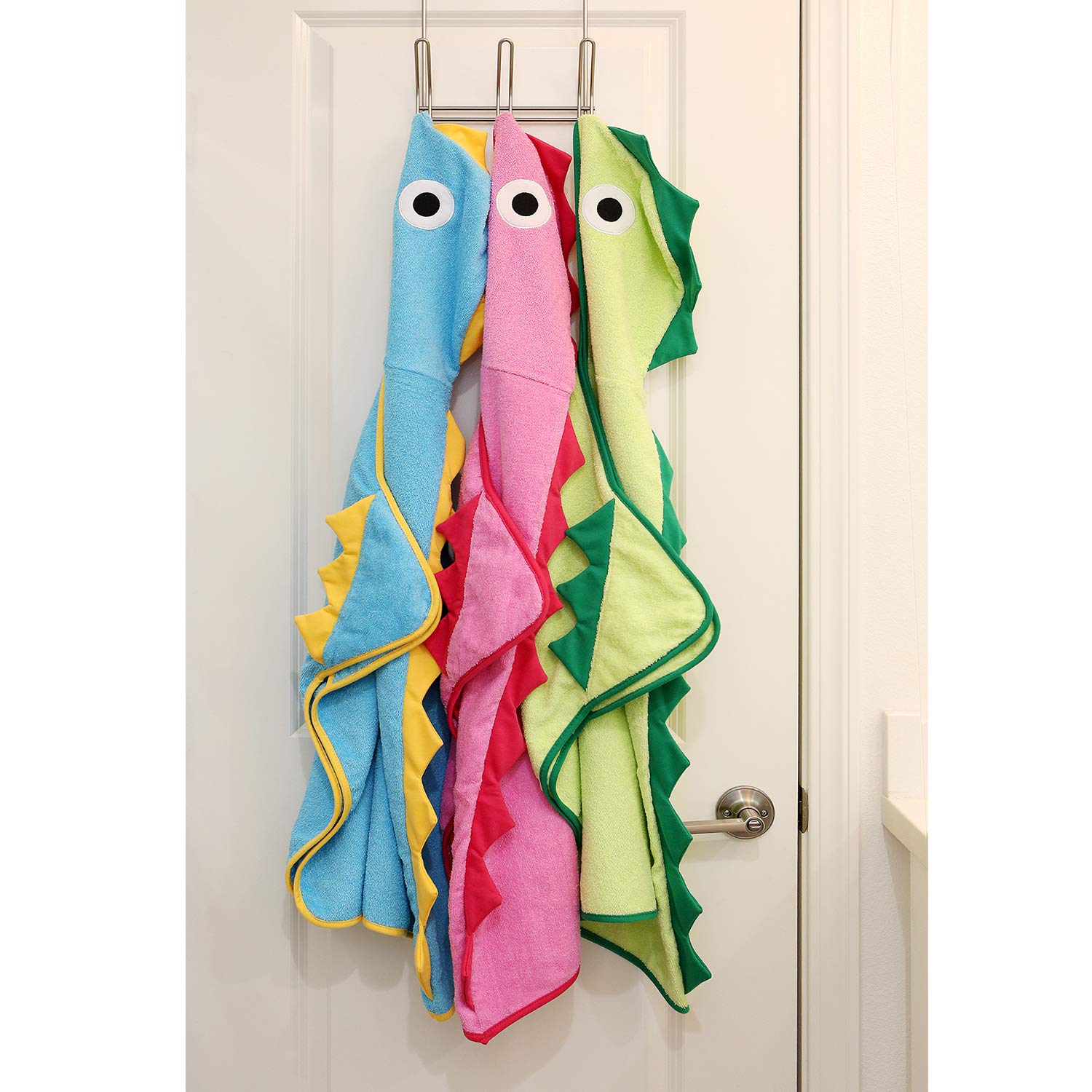 Premium Kids Dinosaur Hooded Towel - Soft Cotton Heavyweight Terry Cloth Bath & Beach Towel for Boys & Girls | Perfect for Swimming, Bath Time & Outdoor Adventures
