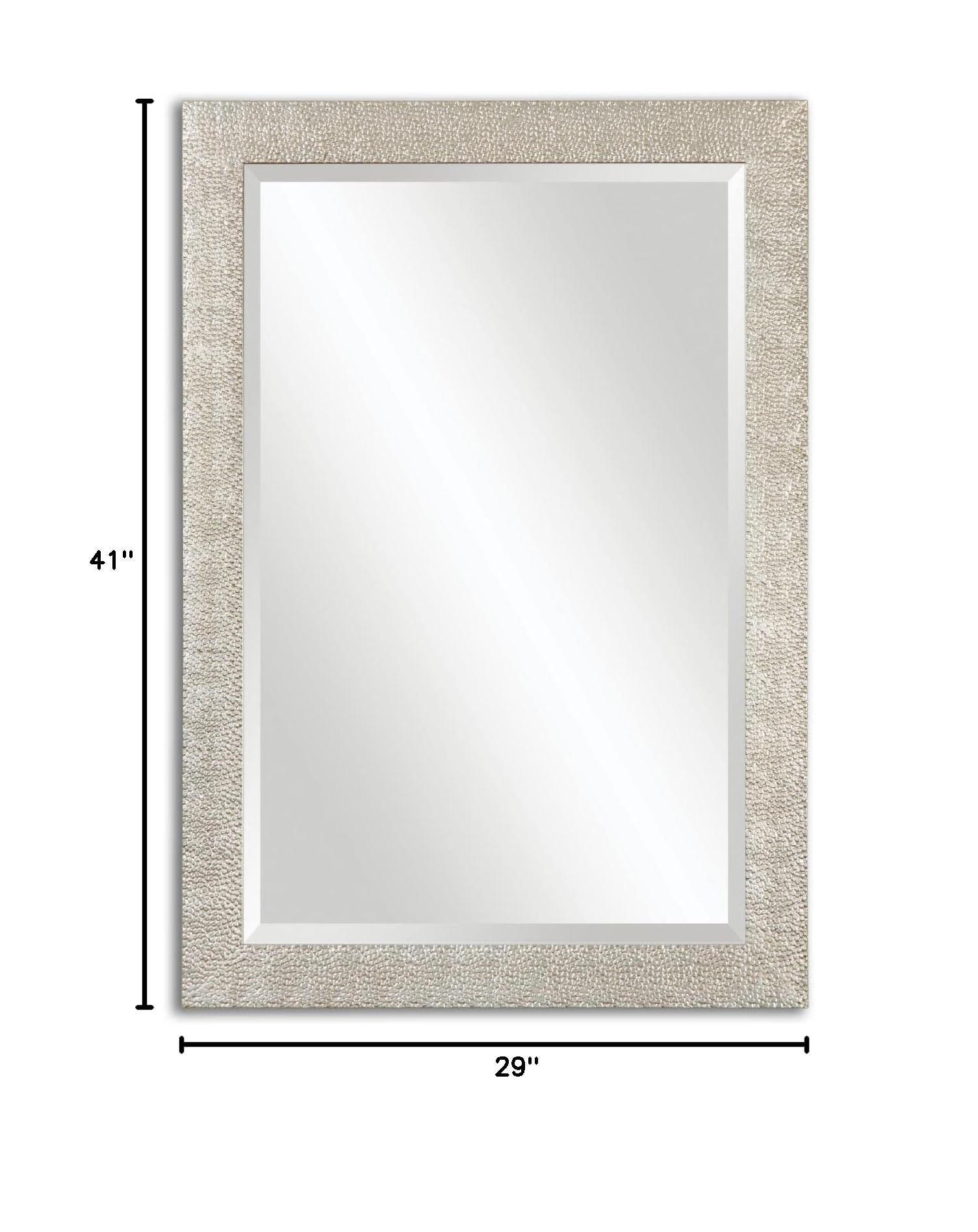 Uttermost Porcius Antiqued Silver Mirror 14495 - Elegant Wall Decor for Living Room, Bedroom & Entryway