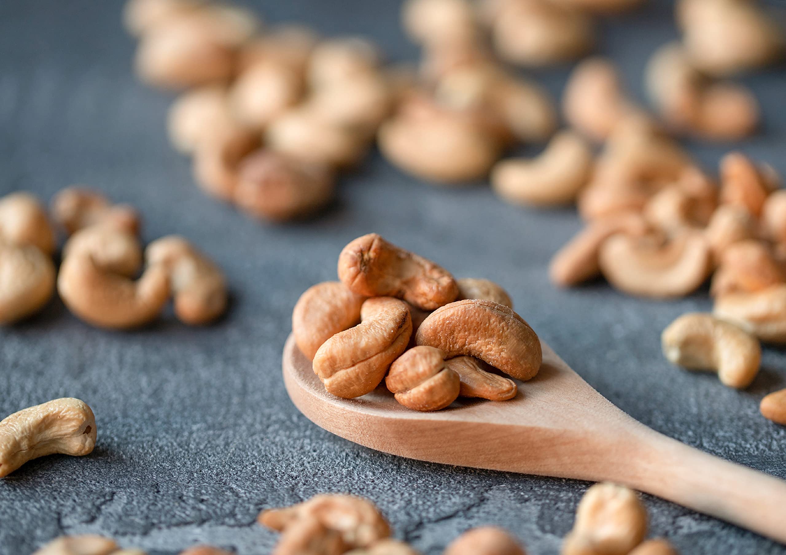 Organic Dry Roasted Whole Cashews with Himalayan Salt - 8 Pounds | Non-GMO, Vegan, Kosher | Oven Roasted, Lightly Salted, No Oil Added | High Protein Snack for Parties, Hiking & Healthy Lifestyle