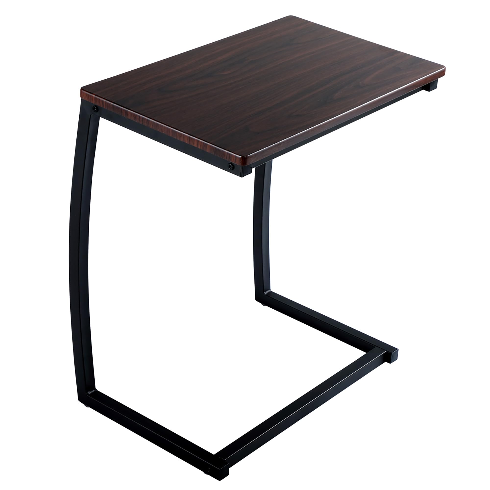 JAXPETY C-Shape TV Tray Table - Compact Desk for Living Room & Bedroom Use