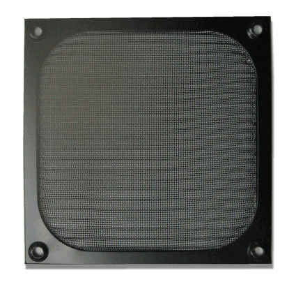 92mm Aluminum Filter Grill Black - High-Quality Cooling Fan Grille for PC, Gaming Rig, and Server Airflow Optimization