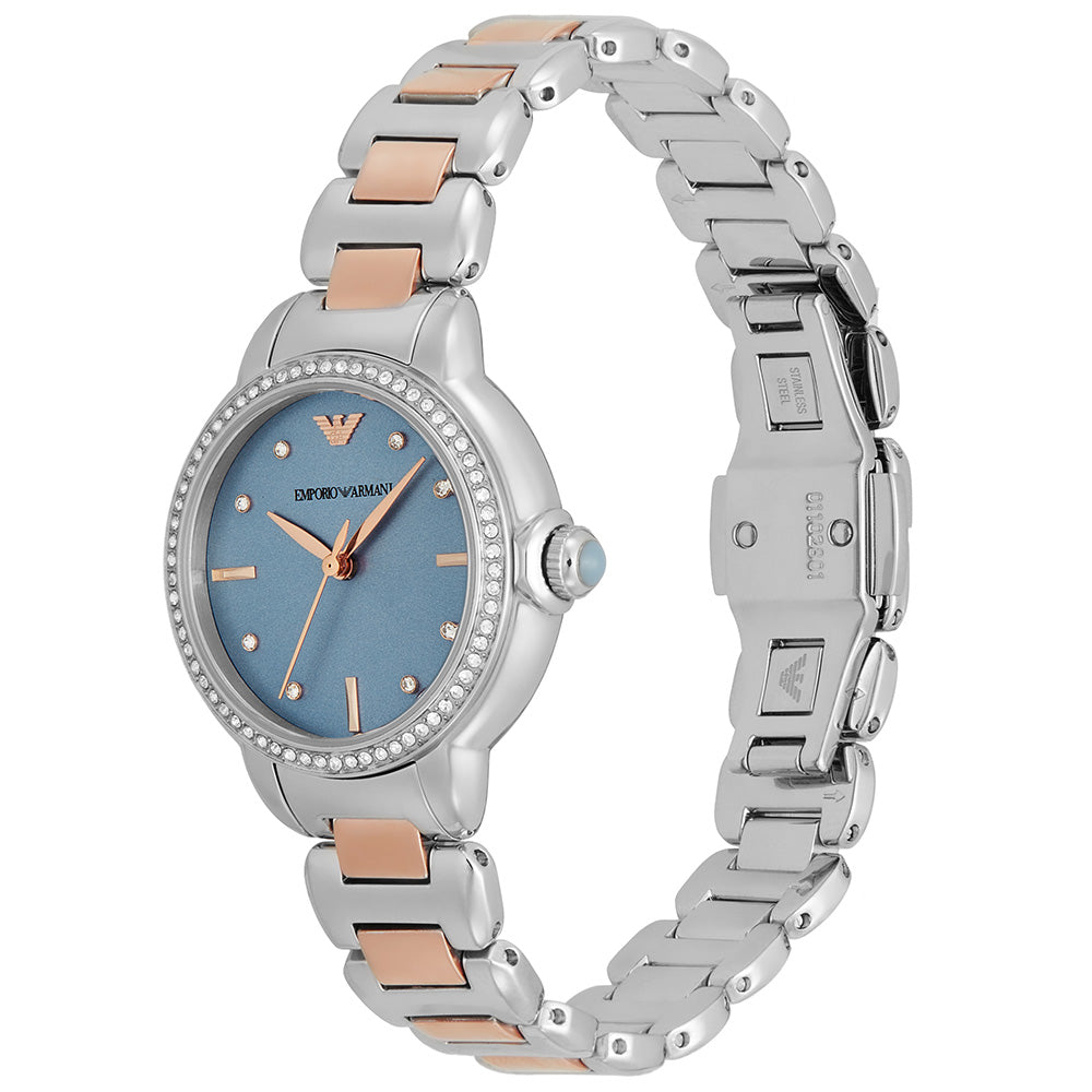 Emporio Armani AR11597 Mia Women's Watch - Luxury Stainless Steel Chronograph for Business & Evening Wear