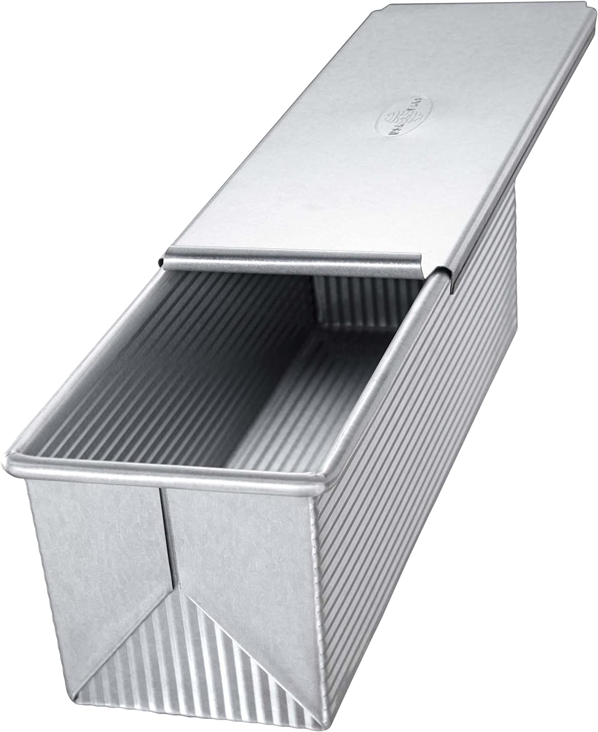 USA Pan Small Pullman Loaf Pan with Lid - Perfect for Homemade Sandwich Bread, Artisan Loaves & Baking Enthusiasts - Ideal for Kitchens & Bakeries