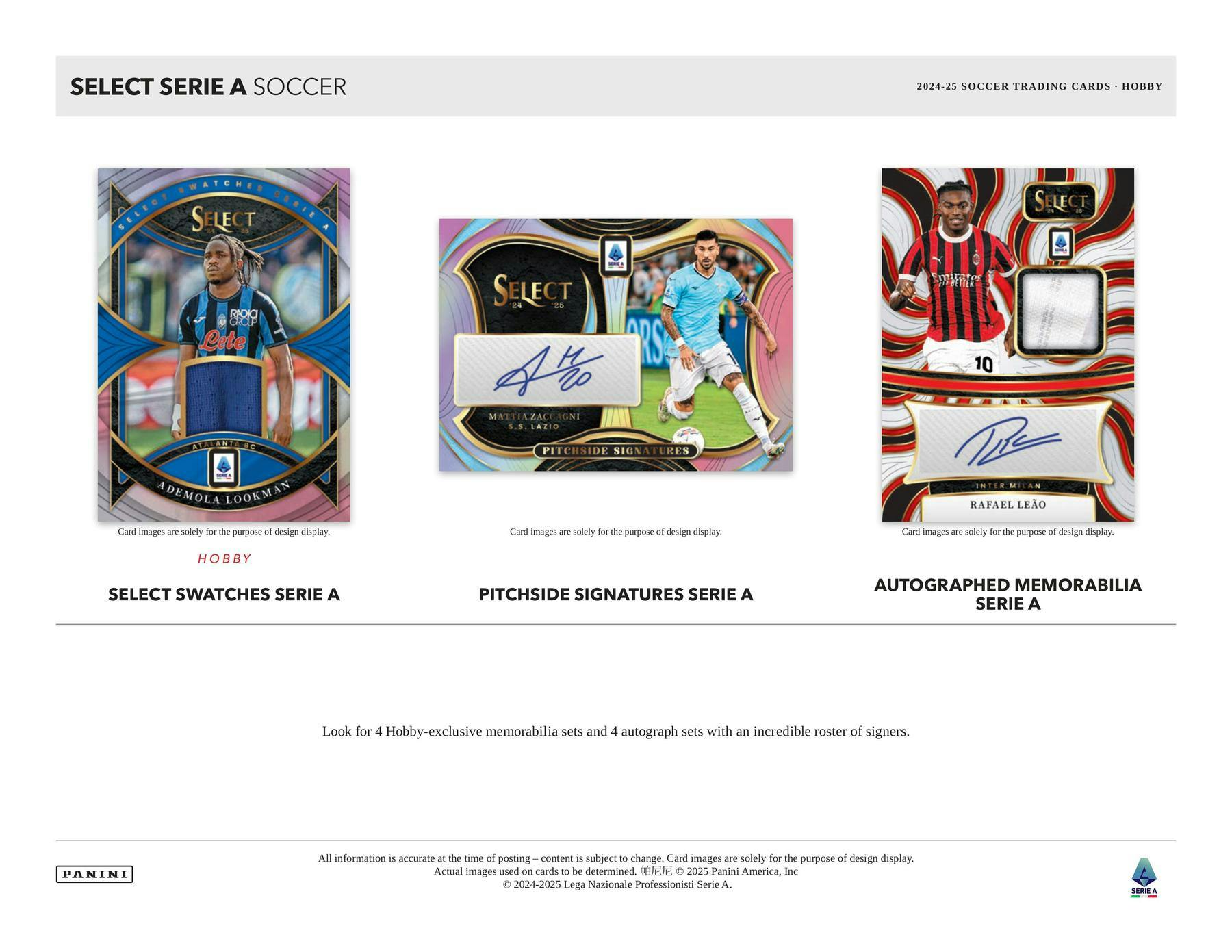 2024-2025 Panini Select Serie A Soccer Hobby Box - 12 Packs with Exclusive Player Cards - Perfect for Soccer Collectors and Fantasy League Fans (Home Display & Trading Events)
