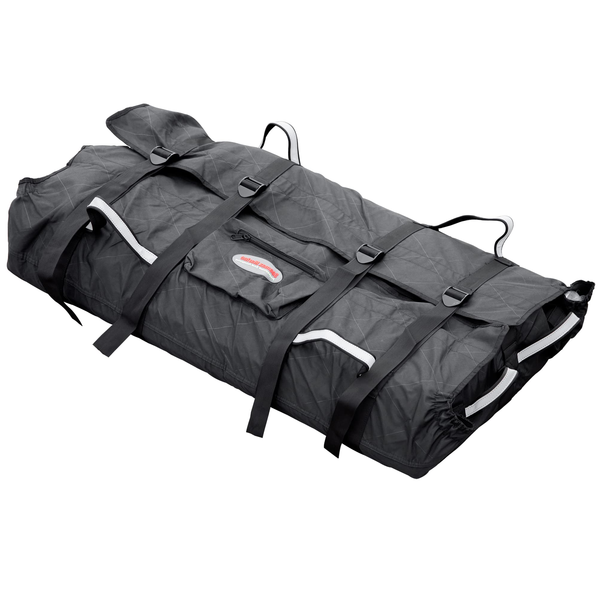 Seamax Universal Sunlitec 3-Layer Welded Inflatable Boat Floorboard Storage Bag with Reflective Edges - Size C Fits 13.5-15.5ft Boats (#420-470) | Durable Waterproof Carrying Case for Kayak, SUP & Marine Gear Storage