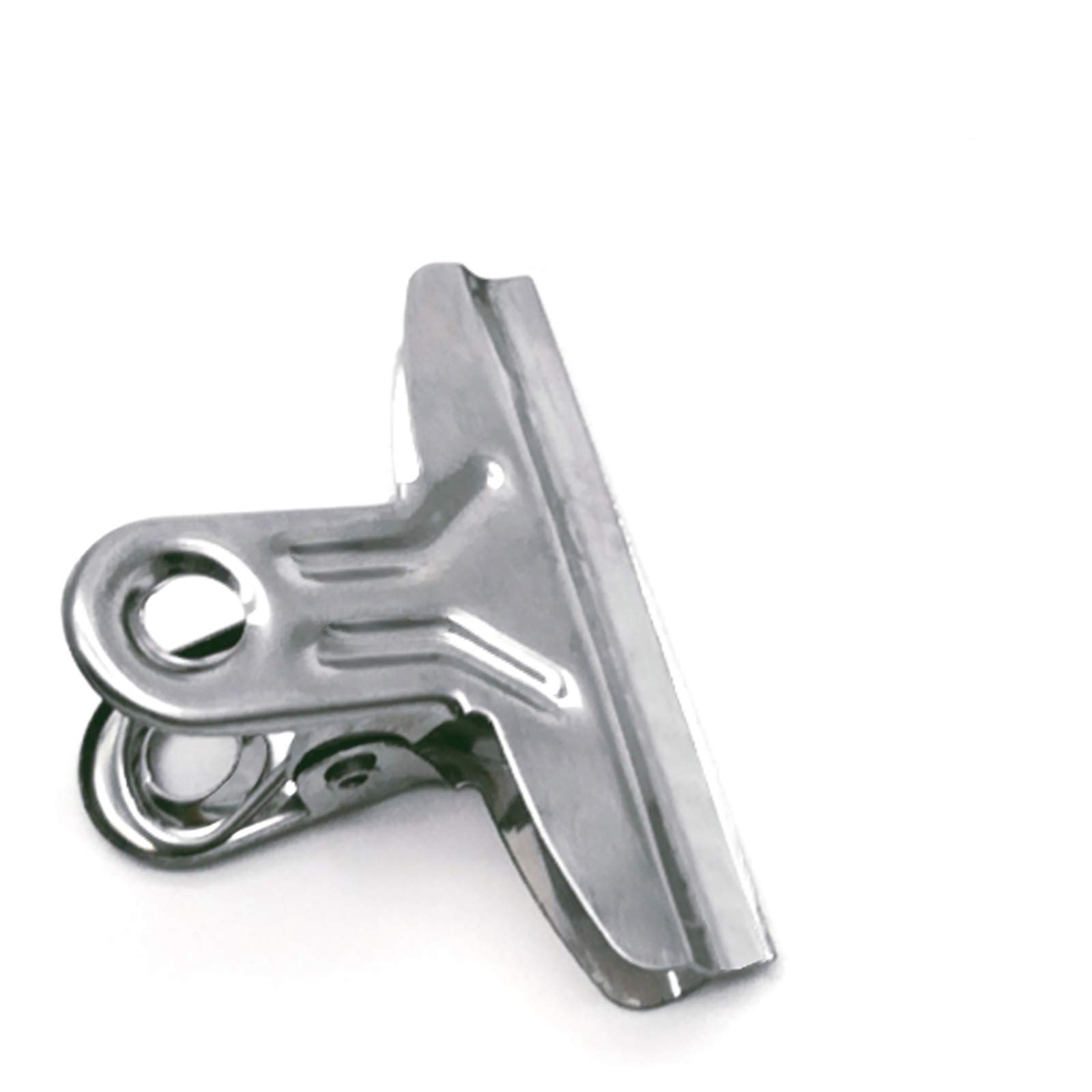 40PCS 2 Inch Stainless Steel Bulldog Binder Clips - Heavy Duty Hinge Clips for Office Documents, School Files, Photo Display & Home Organization (Silver) - Perfect for Bulletin Boards, Art Projects & Paperwork Management