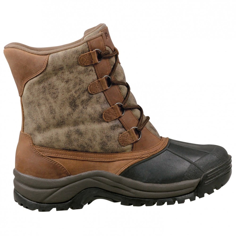 Propet Men's Blizzard Mid Lace-Up Canvas Winter Boots - Waterproof Hiking & Snow Boots for Outdoor Activities