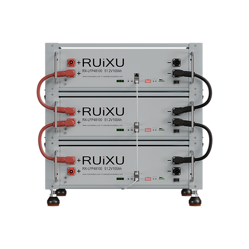 RUiXU Server Rack Battery with Daisy Chain Capability & Mounting Bracket - Perfect for Data Centers, Home Server Rooms, and Network Equipment Organization