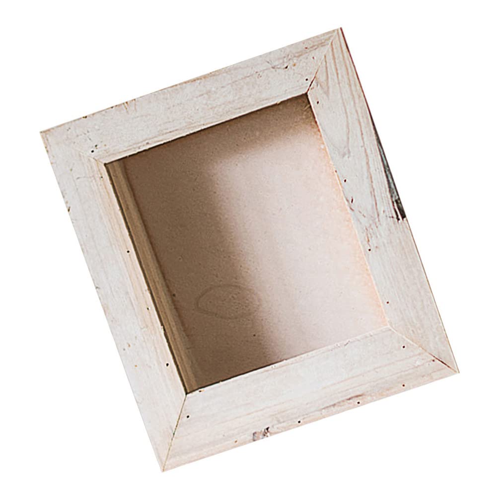 Vintage White Wooden Wall Planter - 24.5x30CM Air Plant Holder & Dried Flower Container for Home, Garden, Balcony Decor | Perfect for Indoor Herb Gardens, Succulent Displays, and Boho Wall Decor