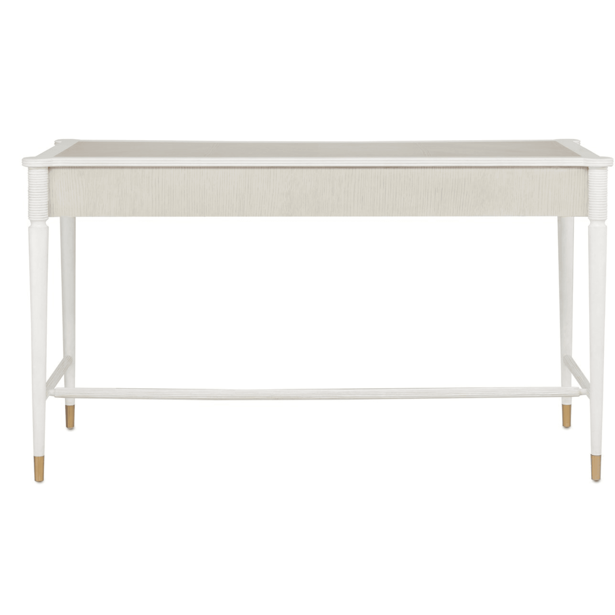 Aster White Modern Office Desk - Stylish & Functional Writing Desk for Home Office, Study, or Workspace - Perfect for Remote Work, Online Classes & Small Spaces