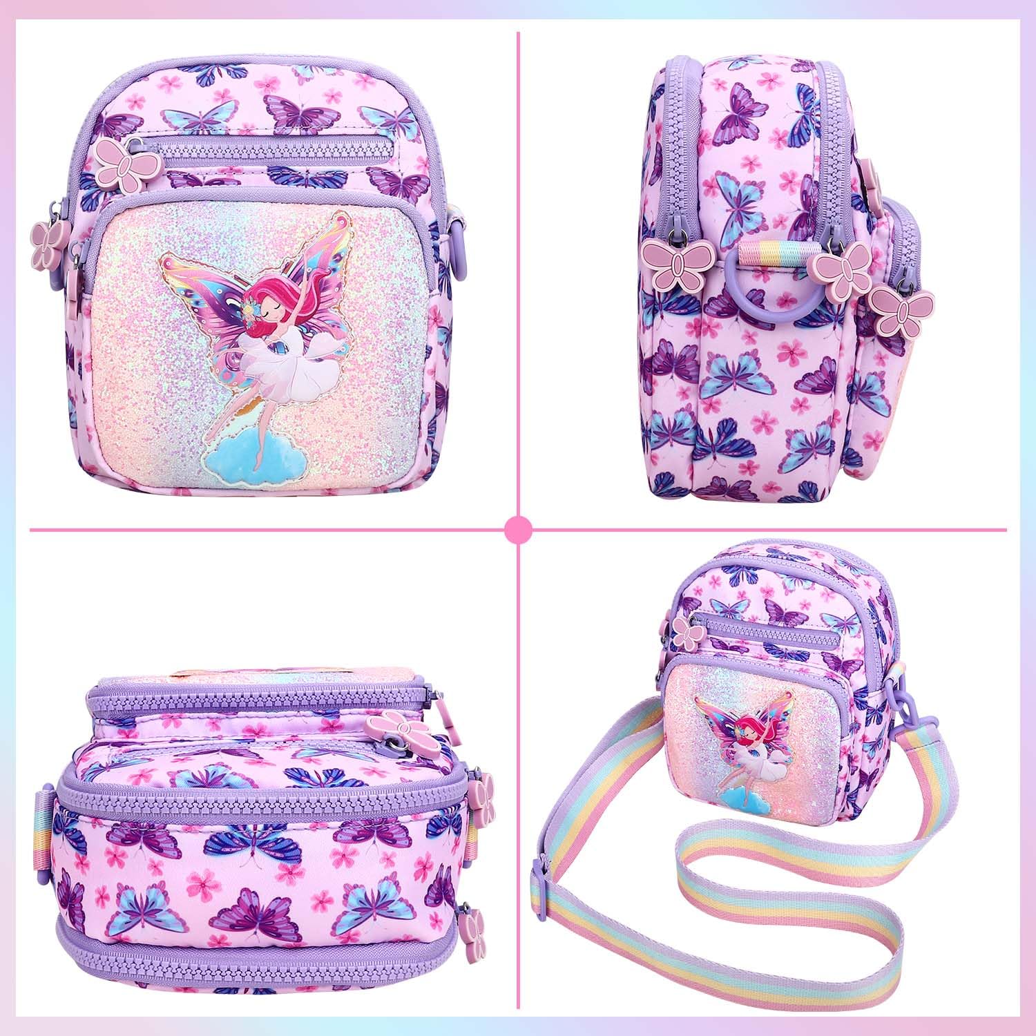 **Cute Kids Crossbody Bags for Girls Ages 3-12 - Adjustable Strap, Durable & Stylish - Perfect for School, Travel, Birthday Gifts & Everyday Use**