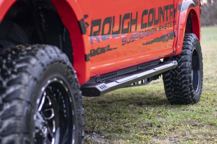 2015-2018 Ford F150 & 2017-2021 F250 F350 Super Duty Running Boards for 2WD/4WD Super Crew Cab - Heavy Duty SRB151791 - Perfect for Off-Roading & Truck Access