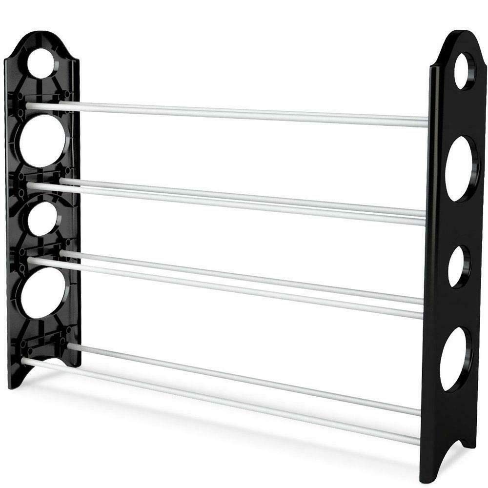 20-Pair 4-Tier Shoe Rack Organizer - Space Saving Shoe Storage Shelf for Closet & Entryway | Perfect for Home Organization & Small Space Living