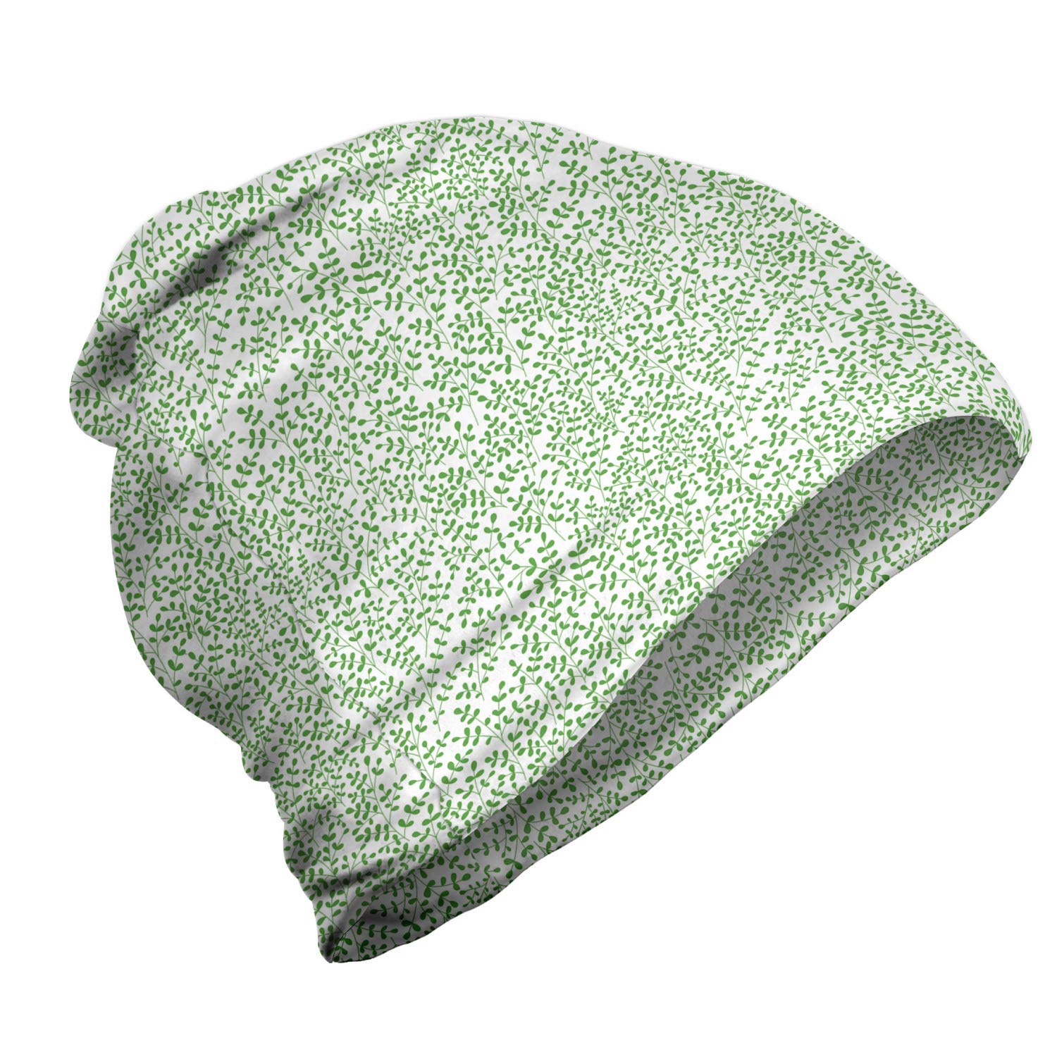 Ambesonne Unisex Beanie - Soft Knit Winter Hat with Minimalist Branch Design for Men & Women - Perfect for Hiking, Camping, and Outdoor Adventures