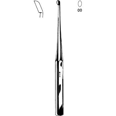 Bruns Bone Curette Surgical Instrument 9mm - 40 7331 - Precision Medical Tool for Orthopedic and Dental Procedures