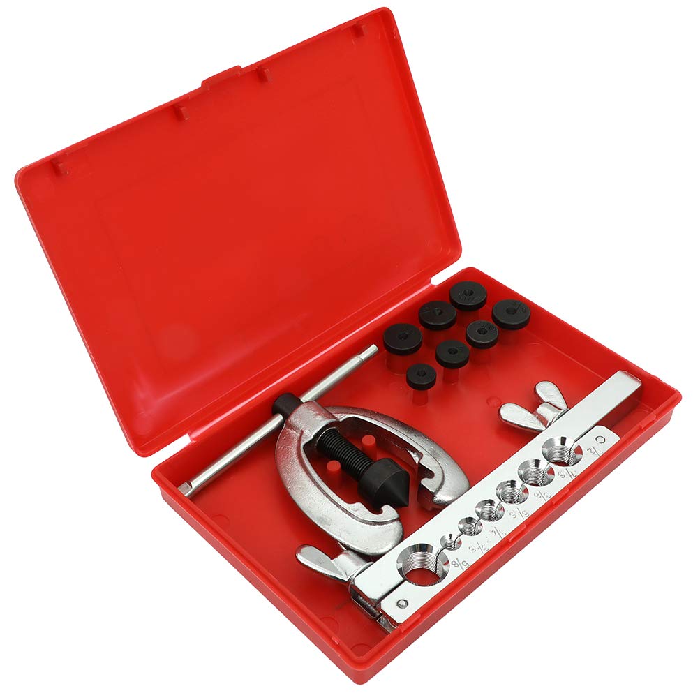 CCiyu Double Flaring Brake Line Tool Kit - Professional Mini Pipe Cutter & Pipeline Enlargement Set for Automotive Repair | Perfect for DIY Brake Line Flaring and Pipe Expansion Projects