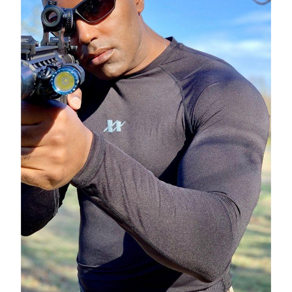 Maxx Dri Silver Elite Long Sleeve Shirt - Odor & Itch Free Performance Shirt for Men | Moisture Wicking & Anti-Bacterial | Perfect for Hiking, Gym & Outdoor Activities