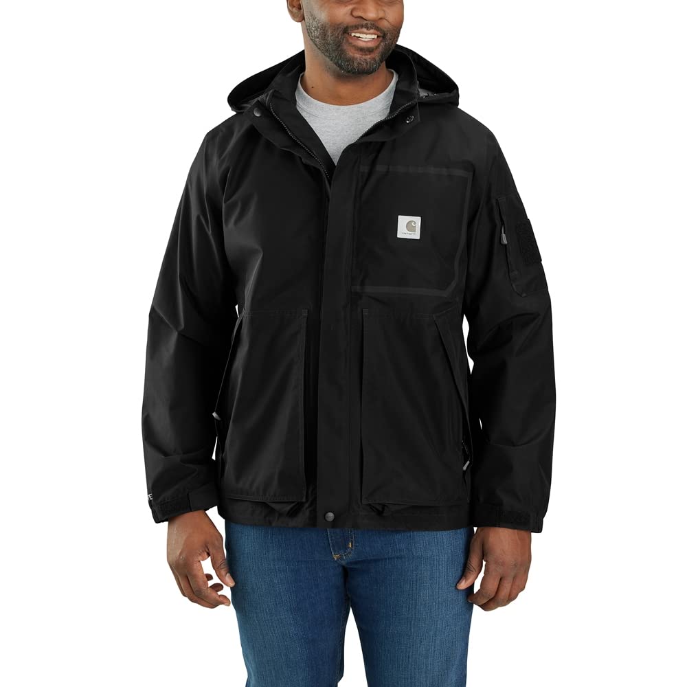Carhartt Men's Swing Jacket - Durable Workwear for Outdoor & Construction Use - Heavy Duty Water-Resistant Coat for Cold Weather Protection