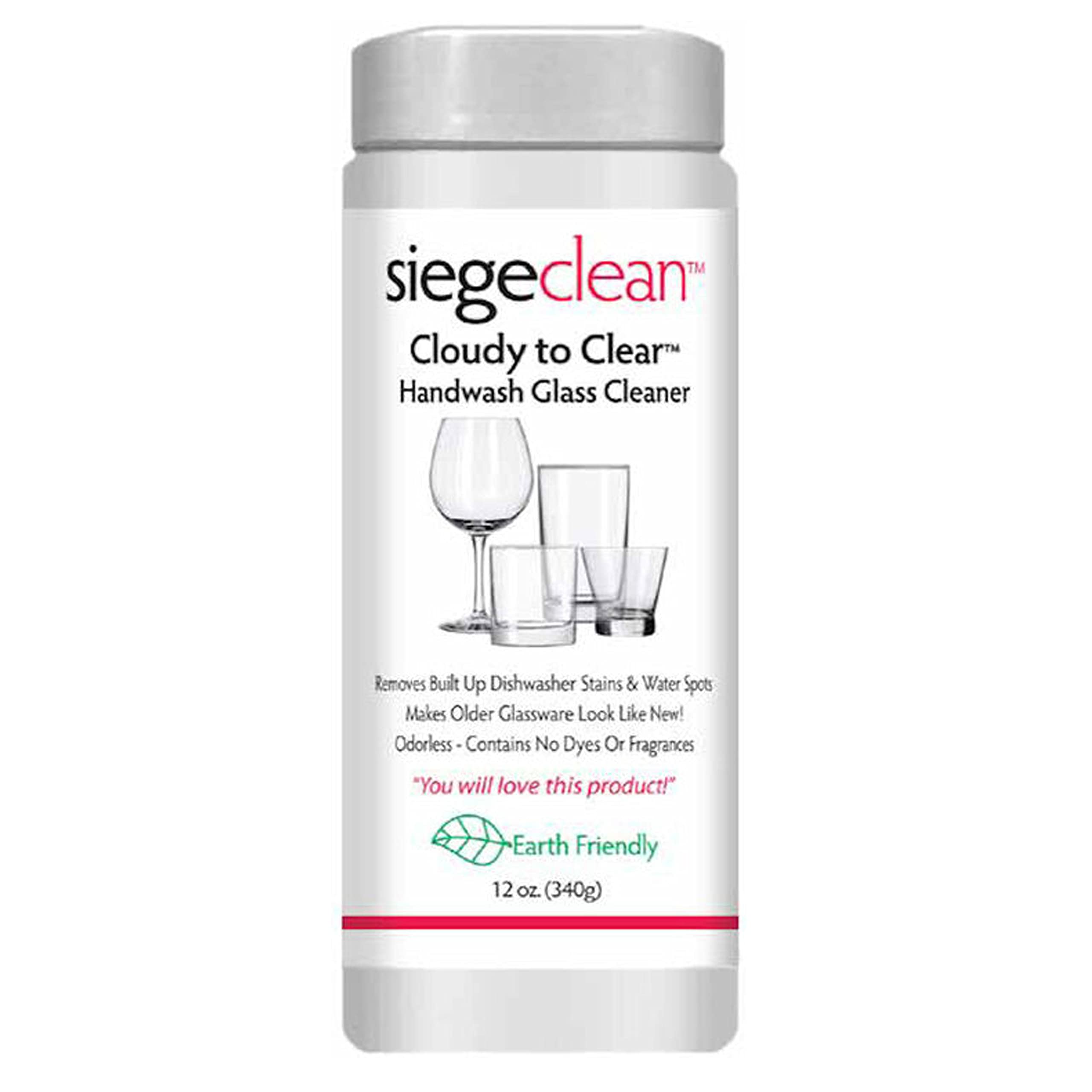 1 Pack Eco-Friendly Glass Cleaner Powder - 12oz for Crystal Clear Glassware, Dishes & Windows | Perfect for Kitchen, Bathroom & Car Cleaning