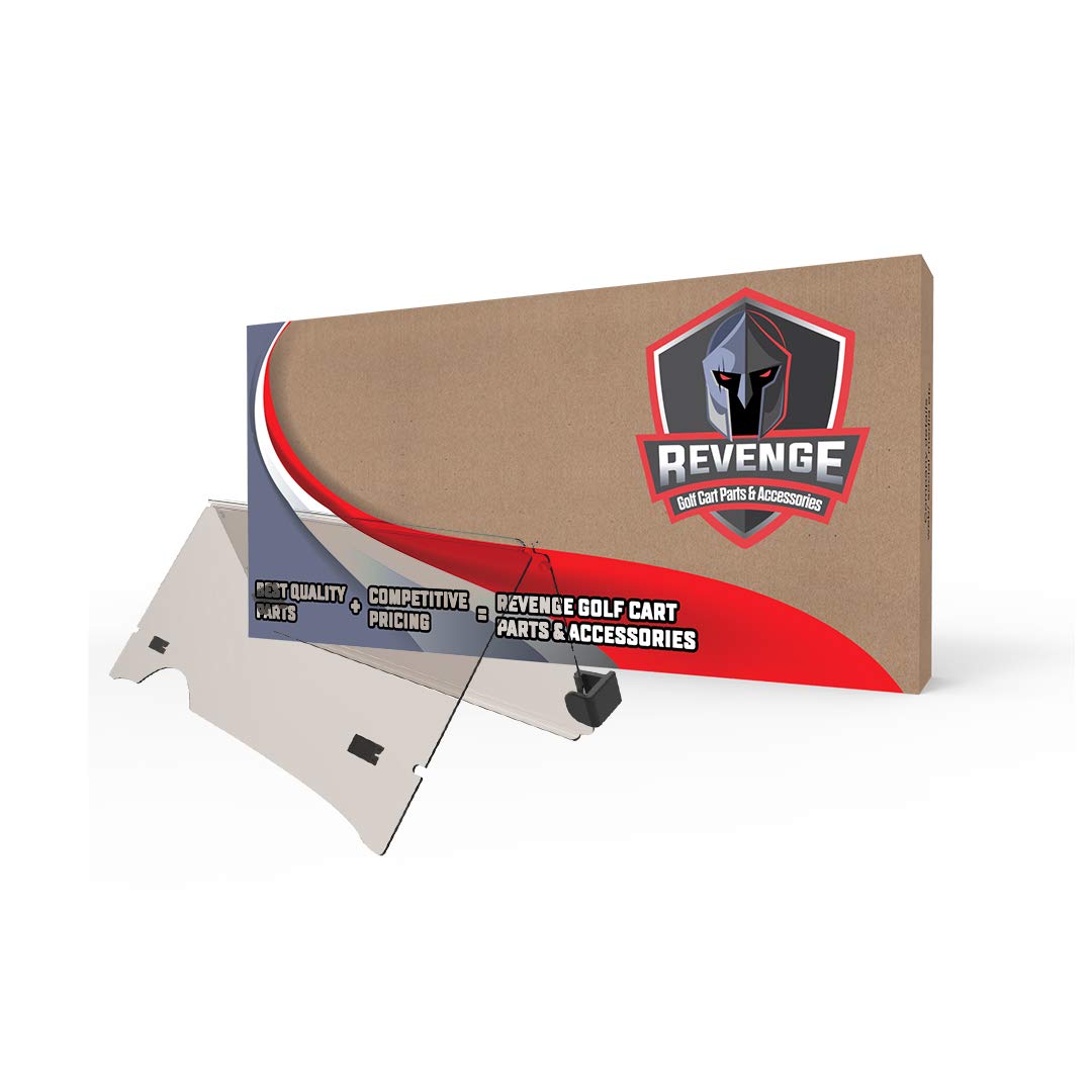 EZ-GO RXV Tinted Folding Windshield - Durable Golf Cart Accessories for All Year RVX Models | Perfect for Golf Courses, Resorts & RV Camping