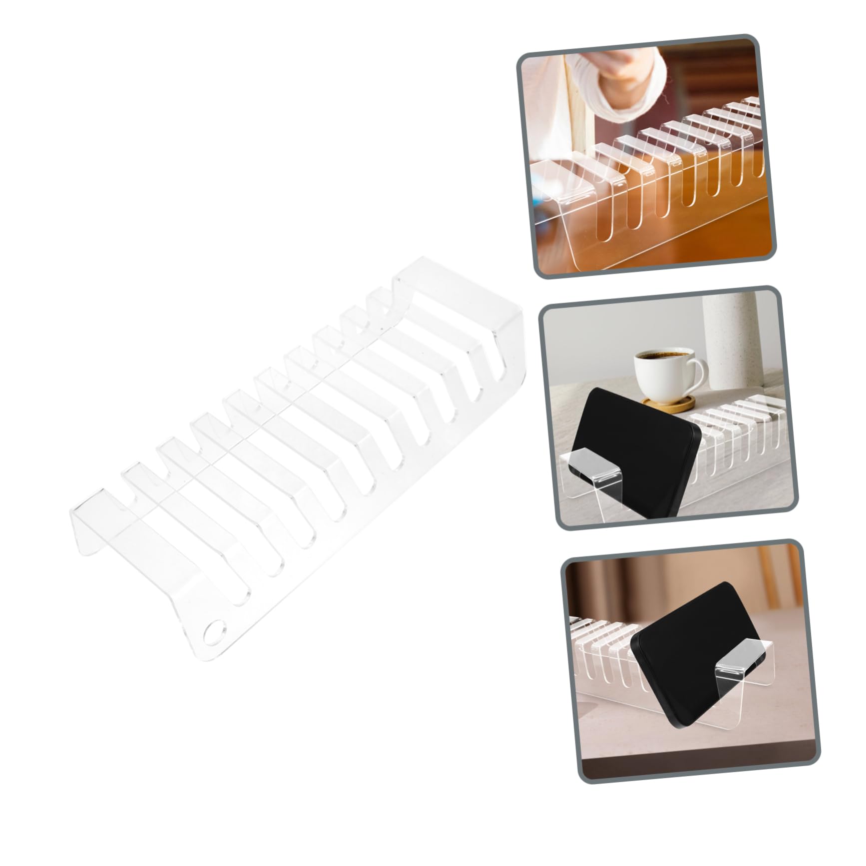DOITOOL Desk Phone Charging Holder & Organizer Stand - Compact Design for Office, Home, and Car Use