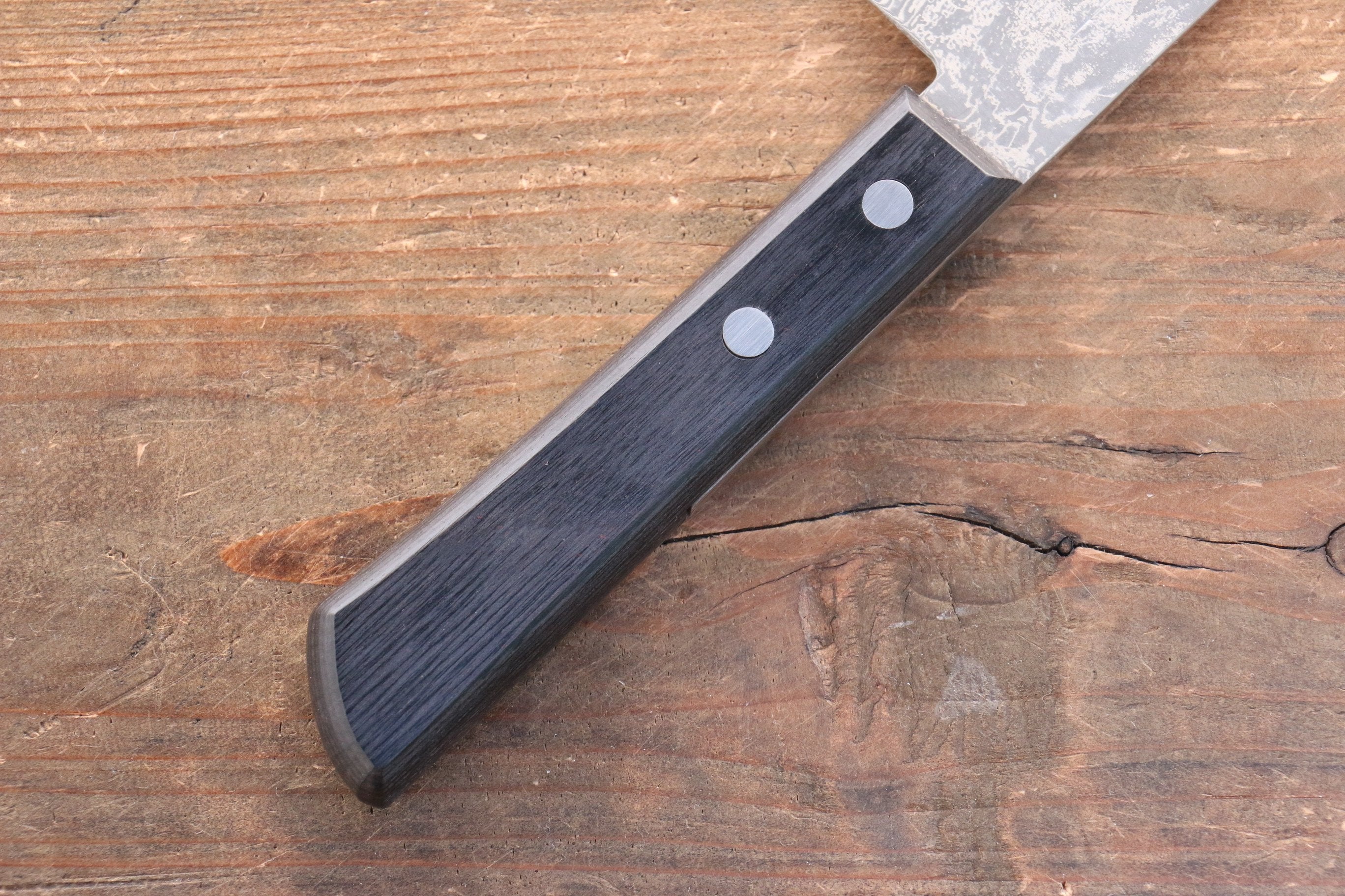Premium Nao Yamamoto VG10 Black Damascus Gyuto Chef Knife 180mm - Japanese High Carbon Stainless Steel Blade with Black Pakka Wood Handle - Perfect for Sushi, Meat Slicing & Professional Cooking