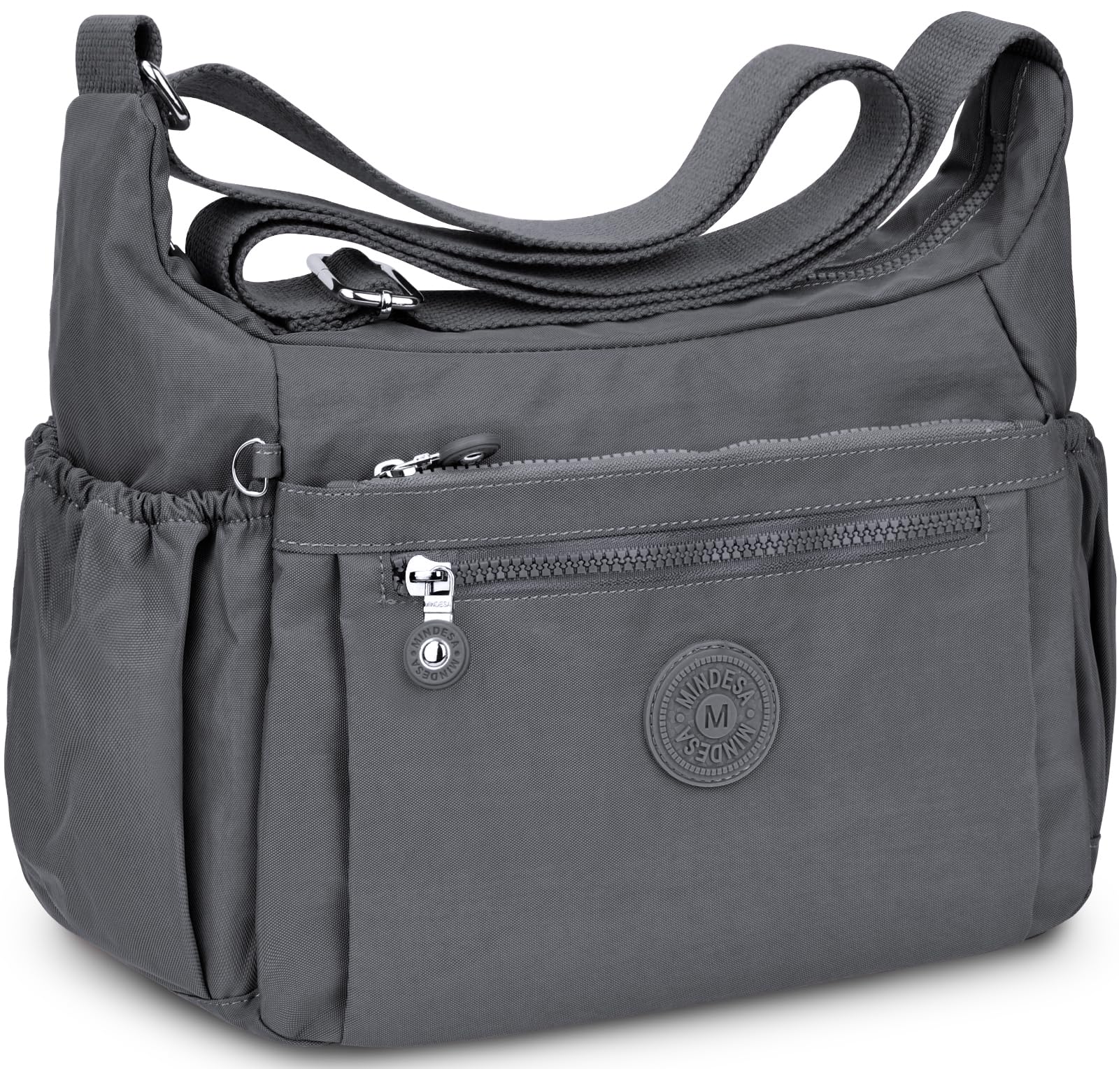 Waterproof Nylon Crossbody Bag for Women - Lightweight Travel Purse with Multi-Pockets for Daily Use & Outings