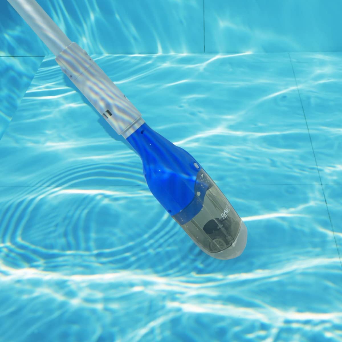 Bestway Aquatech Cordless Pool Vacuum Cleaner - Lightweight Adjustable Automatic Pool Cleaner for Inground & Above Ground Pools - Efficient Spa & Swimming Pool Maintenance Equipment (Grey & Blue) - Perfect for Backyard, Vacation Homes & Commercial Pools