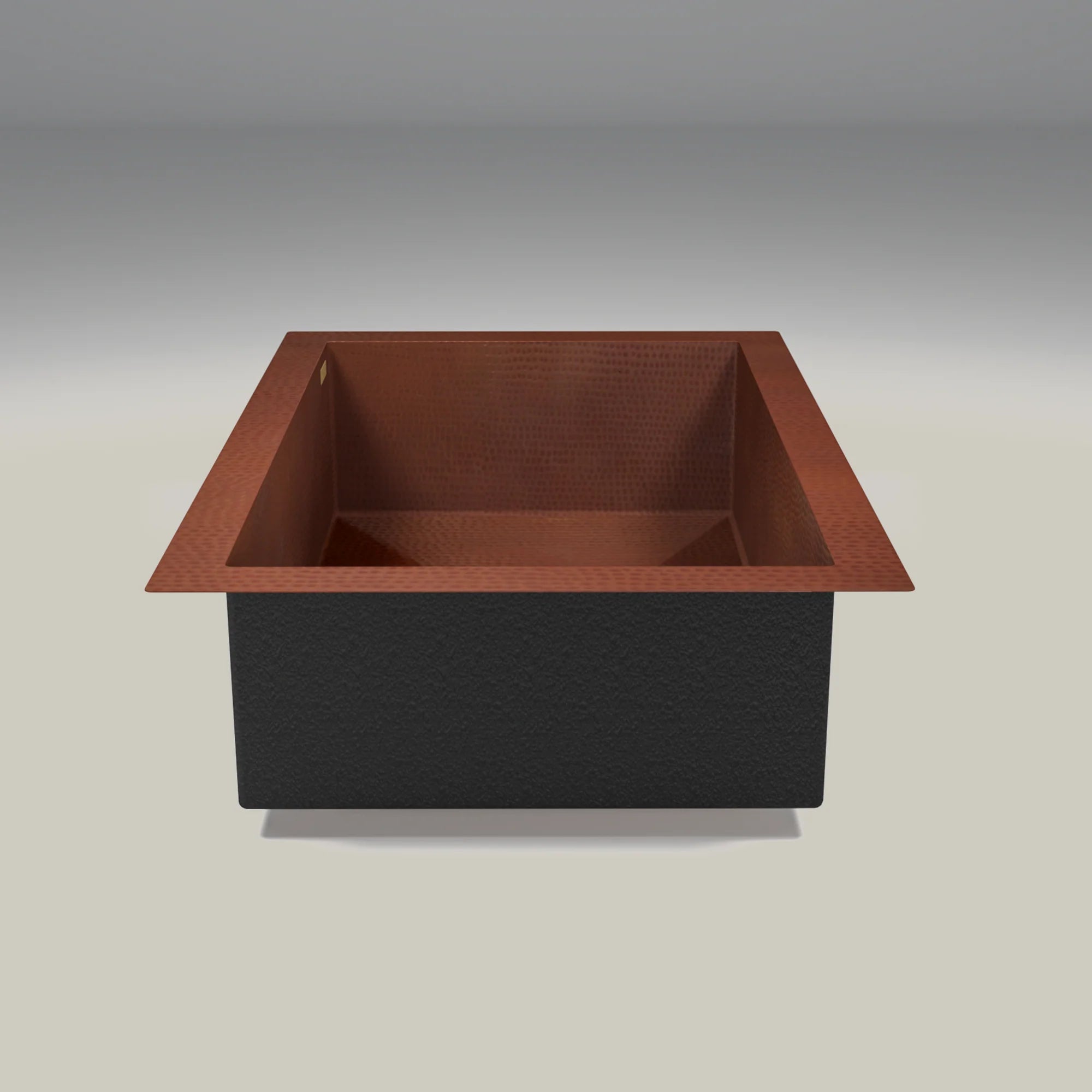 Premium Copper Single Basin Kitchen Sink - Farmhouse Style with Modern Design for Rustic & Contemporary Kitchens | Perfect for Food Prep, Washing Dishes & Enhancing Kitchen Aesthetics