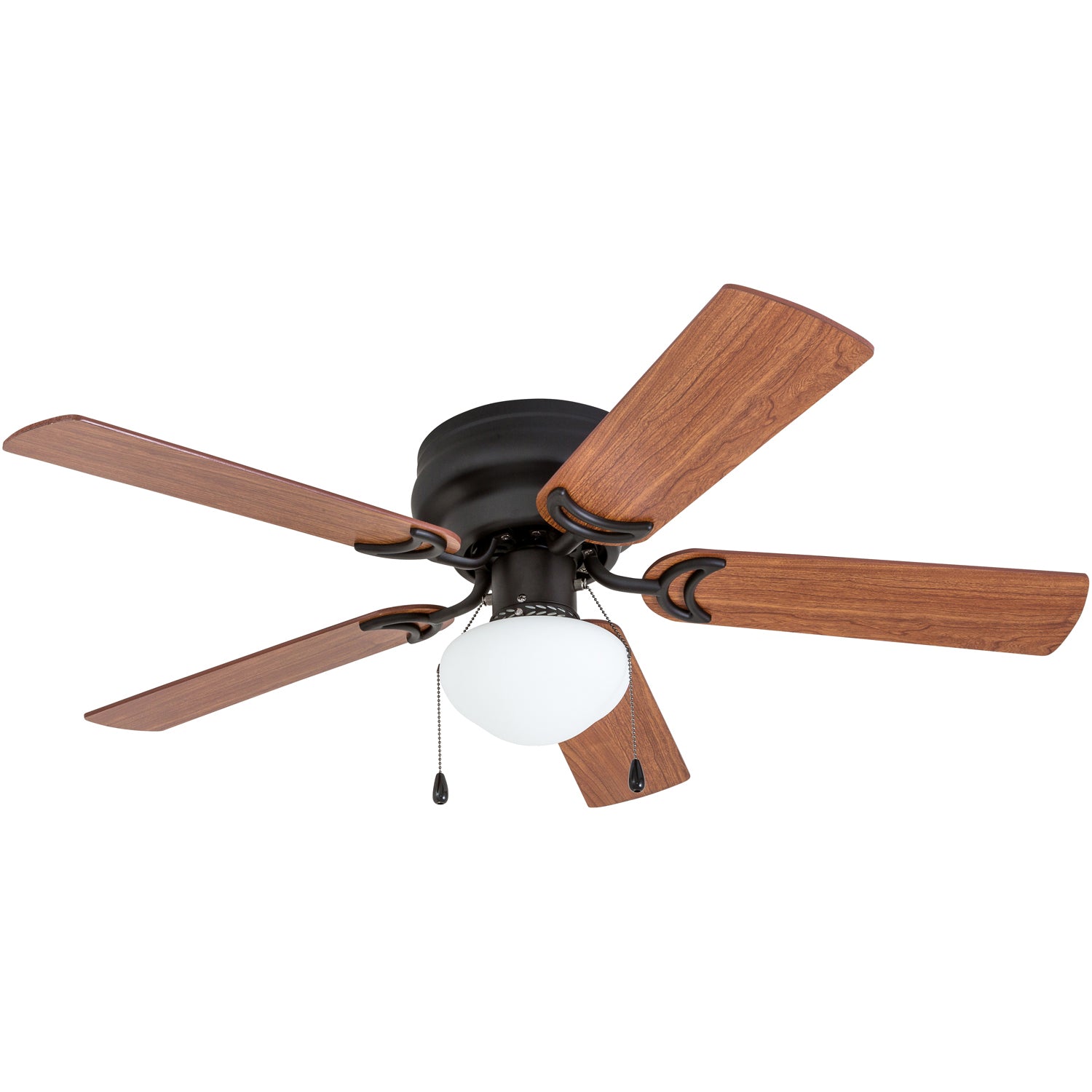 42 Inch Alvina Bronze Ceiling Fan with Pull Chain - Modern Indoor/Outdoor Ceiling Fan for Bedroom, Living Room, Patio & Office