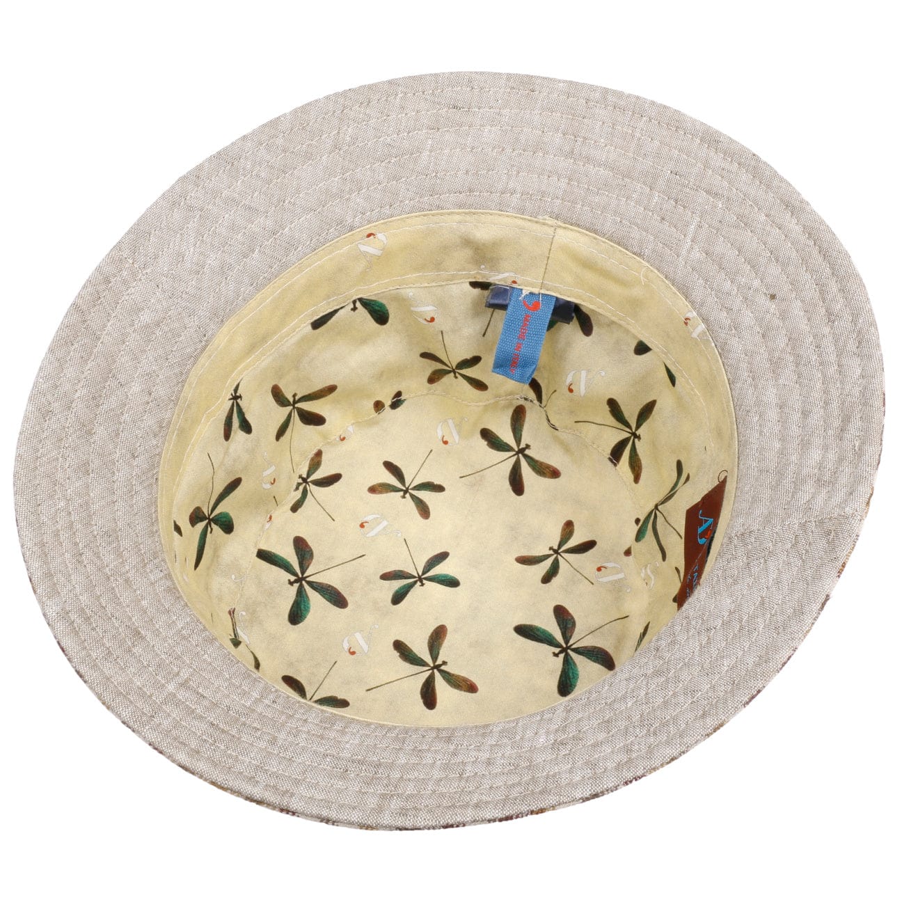 Massimo Bucket Linen Hat by Alfonso D'Este - Stylish Summer Sun Hat for Women & Men - Breathable Wide Brim Beach Hat for Outdoor, Travel & Vacation