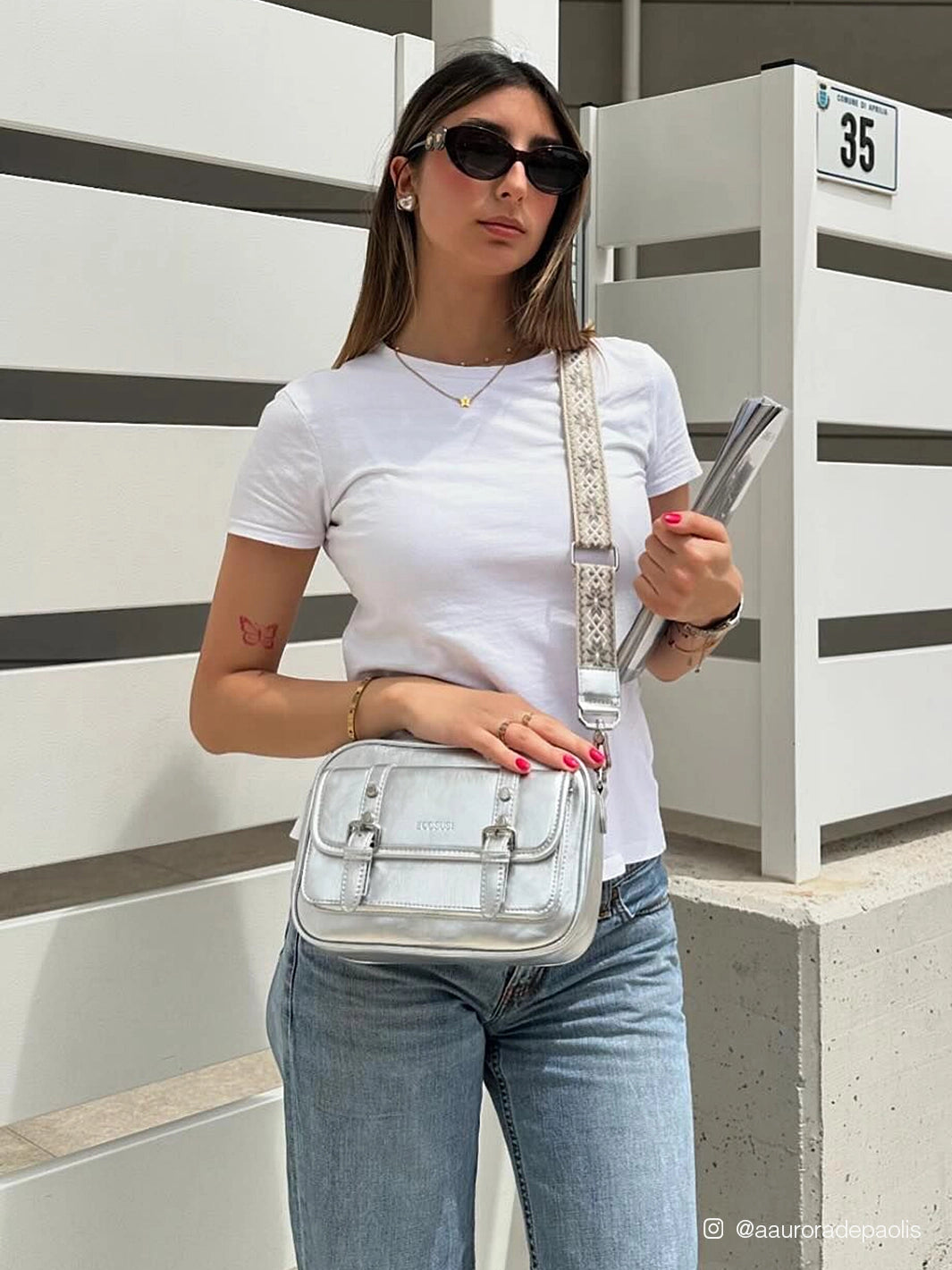 Mia Vegan Leather Crossbody Bag for Women - Wide Adjustable Strap, Stylish & Lightweight - Perfect for Travel, Work, and Everyday Use