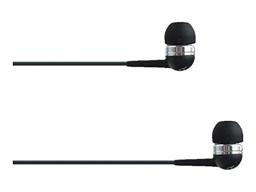Universal Wired Headset with Microphone for Smartphones - Noise Cancelling Earphones - Retail Packaging (Black) - Perfect for Calls, Gaming & Online Meetings