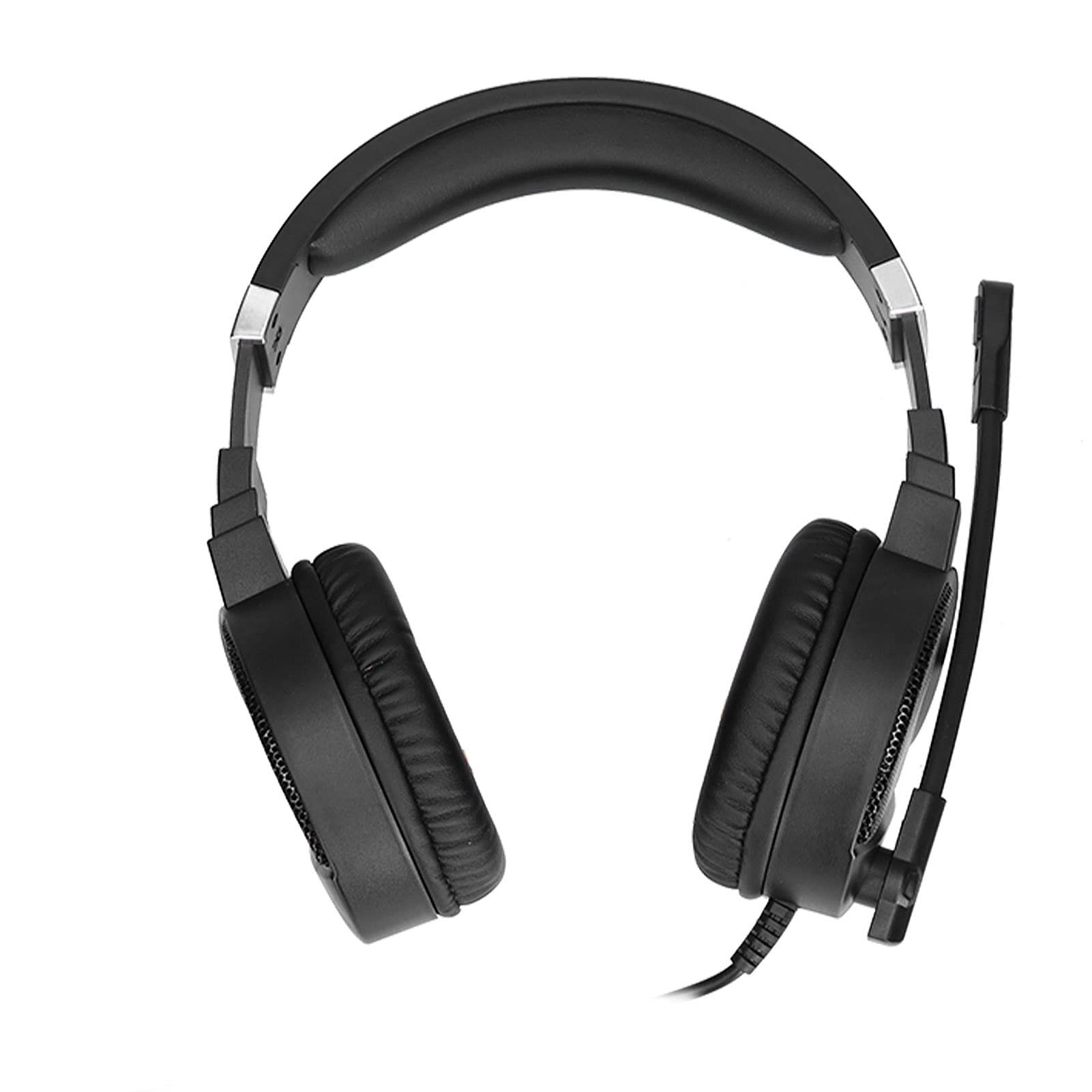 PUSOKEI USB Wired Gaming Headset with RGB Lighting & Volume Control - 7.1 Surround Sound Computer Headphones for PC/Laptop - Perfect for Gaming, Streaming & Online Meetings