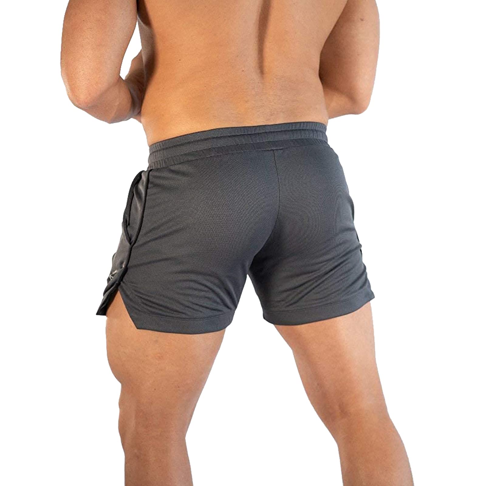 CE Men's Lightweight Workout Running Shorts with Zipper Pockets - Breathable Athletic Gym Shorts for Jogging, Training & Outdoor Sports