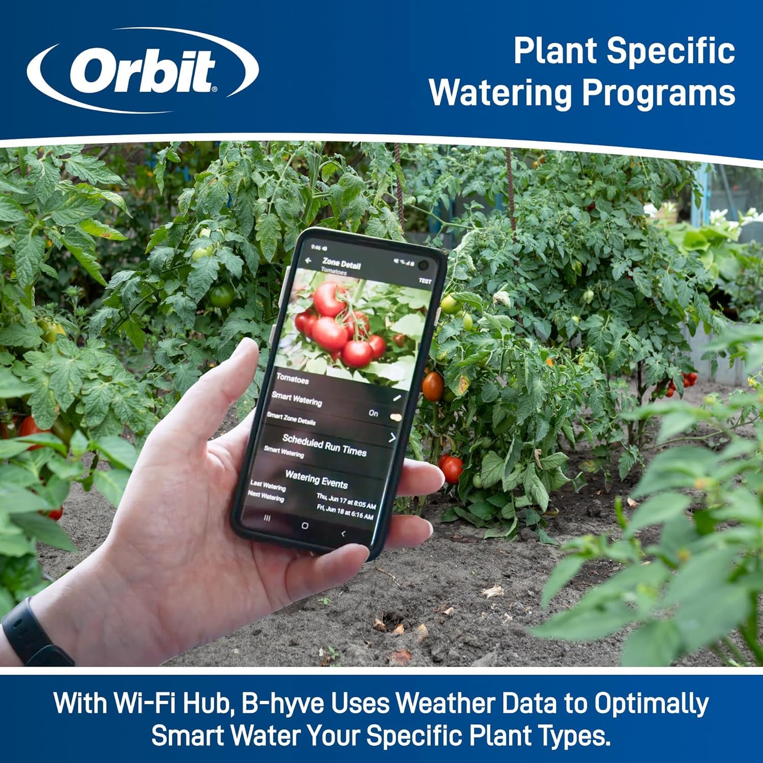 Orbit 24637 B-hyve XD 2-Port Smart WiFi Hose Watering Timer with Hub - Automatic Garden Sprinkler Controller for Lawns & Plants