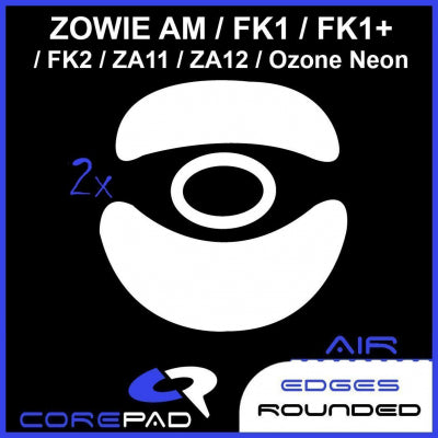 Corepad Skatez AIR Mouse Feet - Ultra Smooth Gliding for Zowie AM/FK1/FK1+/FK2/ZA11/ZA12/S1/S2 Gaming Mice - Perfect for FPS, MOBA & Esports Gaming