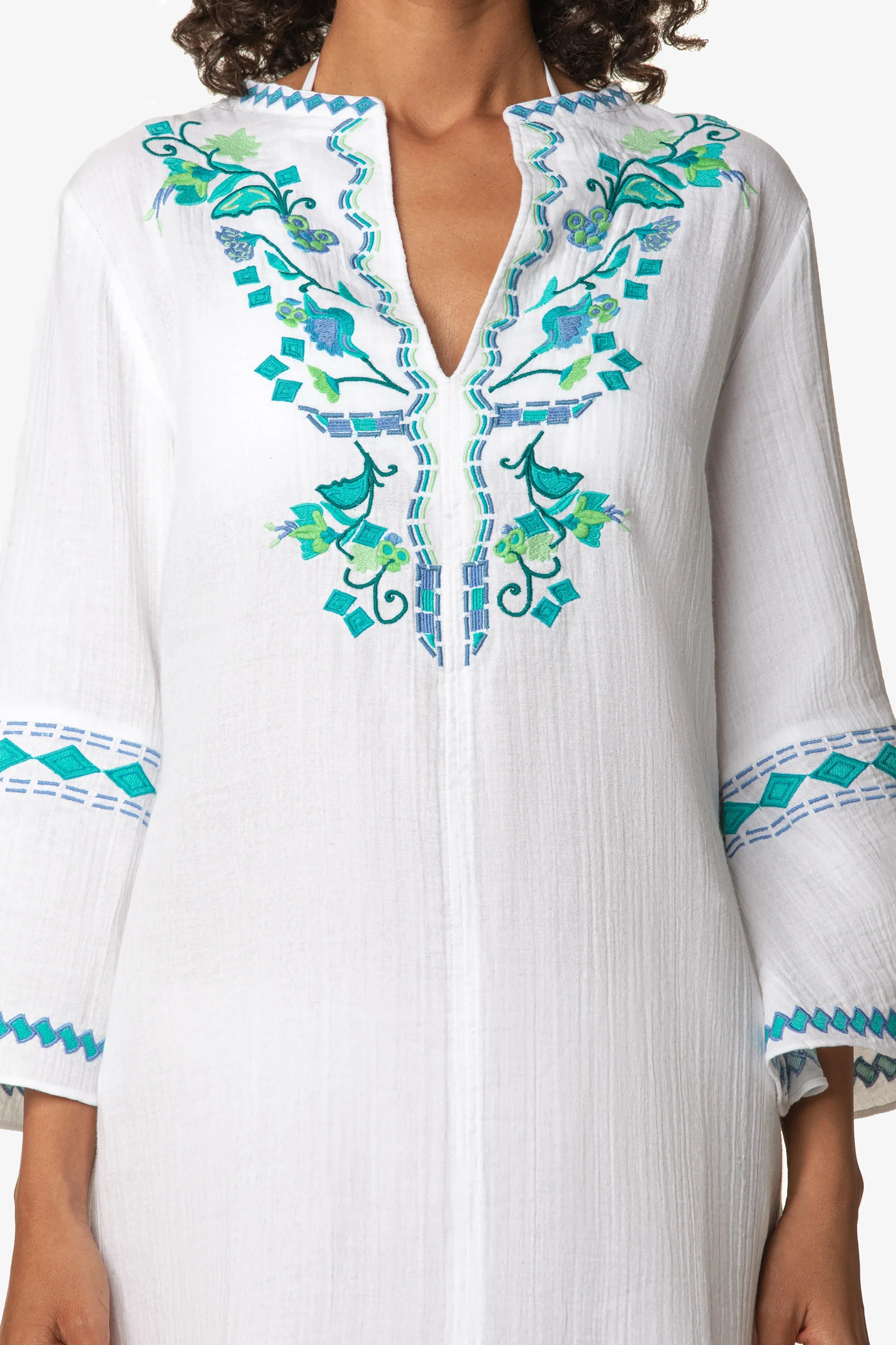 Sophia Tunic Top - Seafoam Aqua Color Women's Casual Blouse | Perfect for Work, Date Night & Summer Outfits