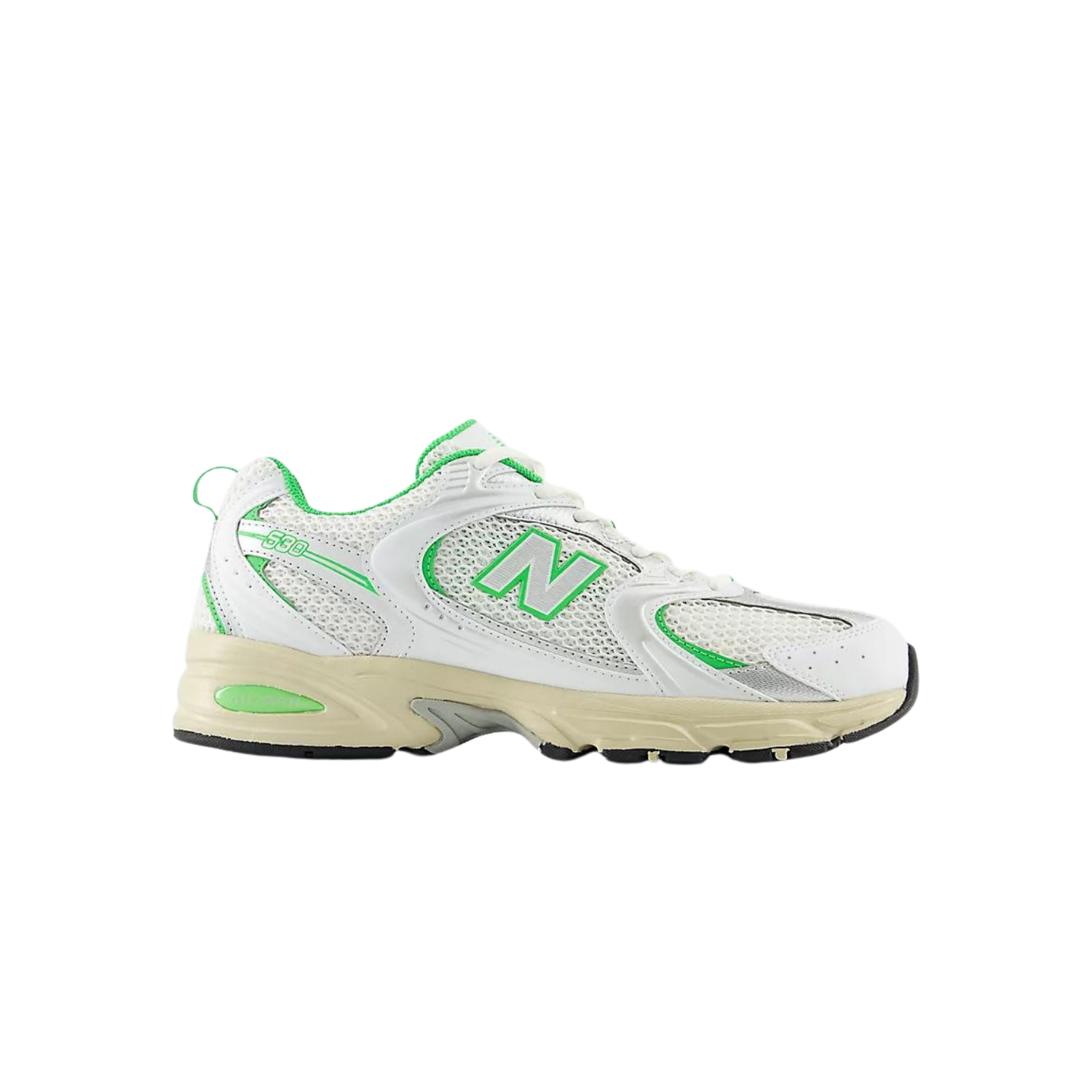 New Balance 530 White Palm Leaf Sneakers - Lightweight Running Shoes for Men & Women - Perfect for Jogging, Gym Workouts & Casual Wear