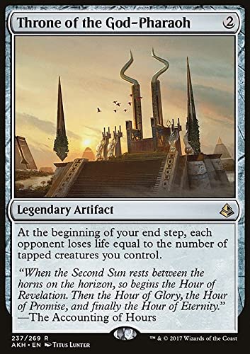 Magic: The Gathering Singles - Throne of The God-Pharaoh (237) Amonkhet AKH MTG Card | Collectible Trading Card Game for Deck Building & Strategy Play