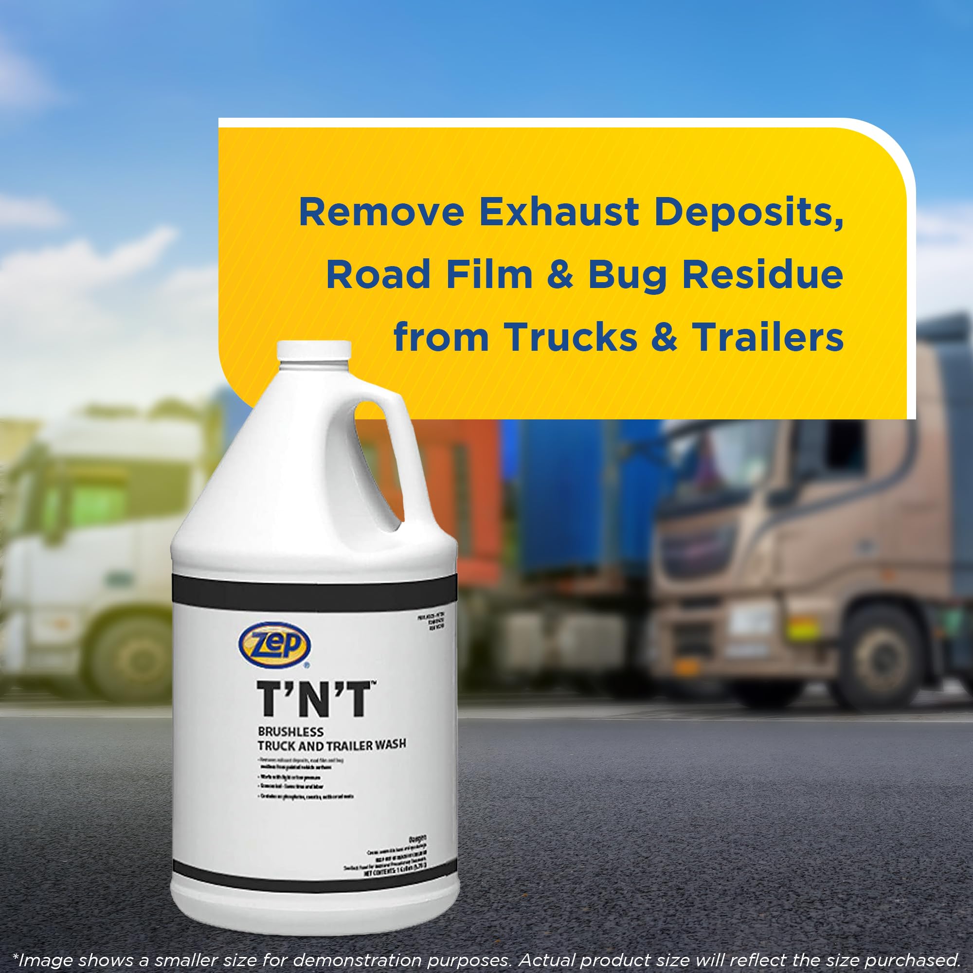 Zep TNT Truck and Trailer Wash - Heavy Duty Cleaner (55 Gallon Drum) for Commercial Fleet Cleaning & Maintenance