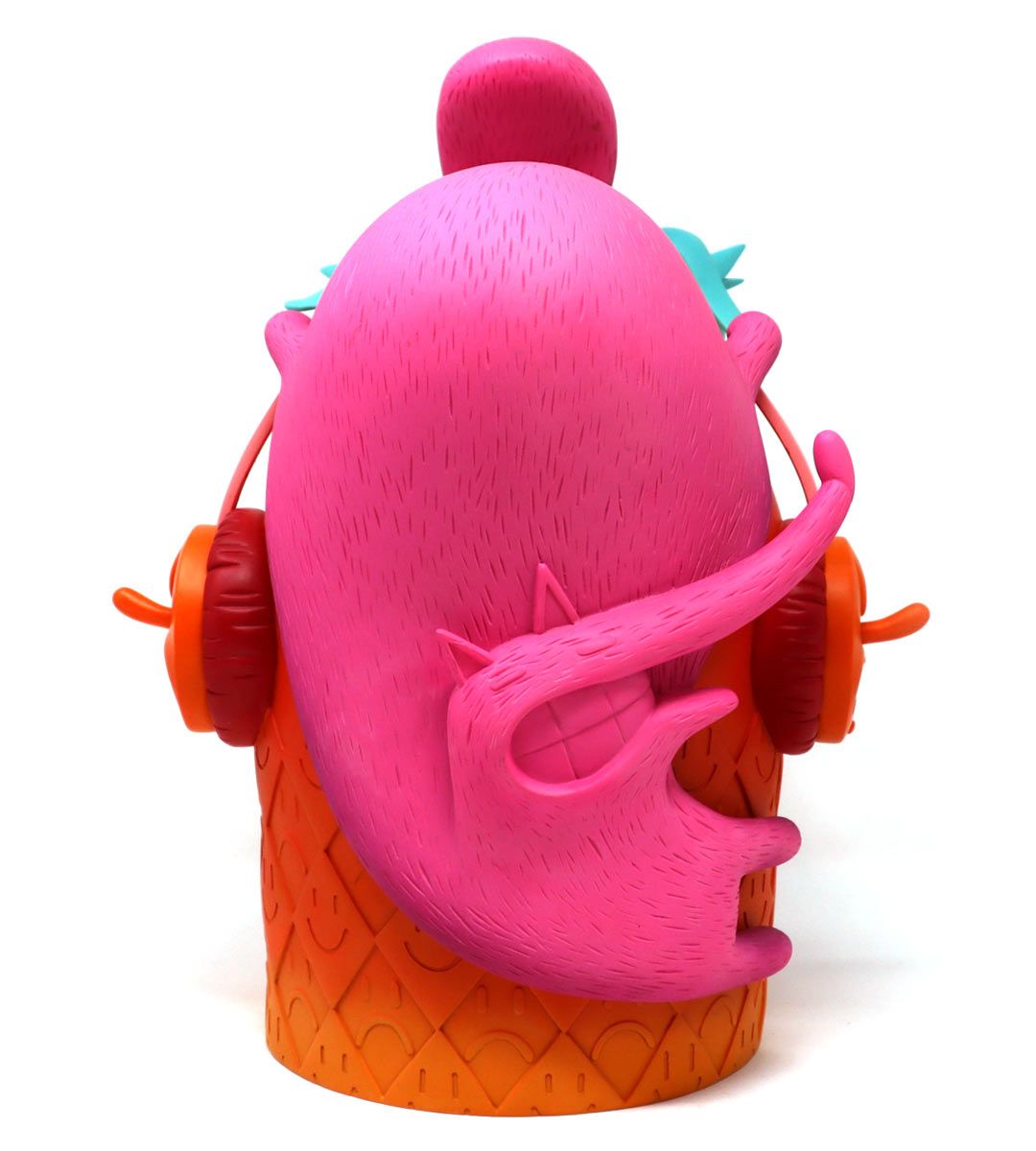 Beastie Head Orange Edition - Premium Wireless Headphones for Music & Gaming - Noise Cancelling, Long Battery Life - Perfect for Travel, Workouts & Home Use