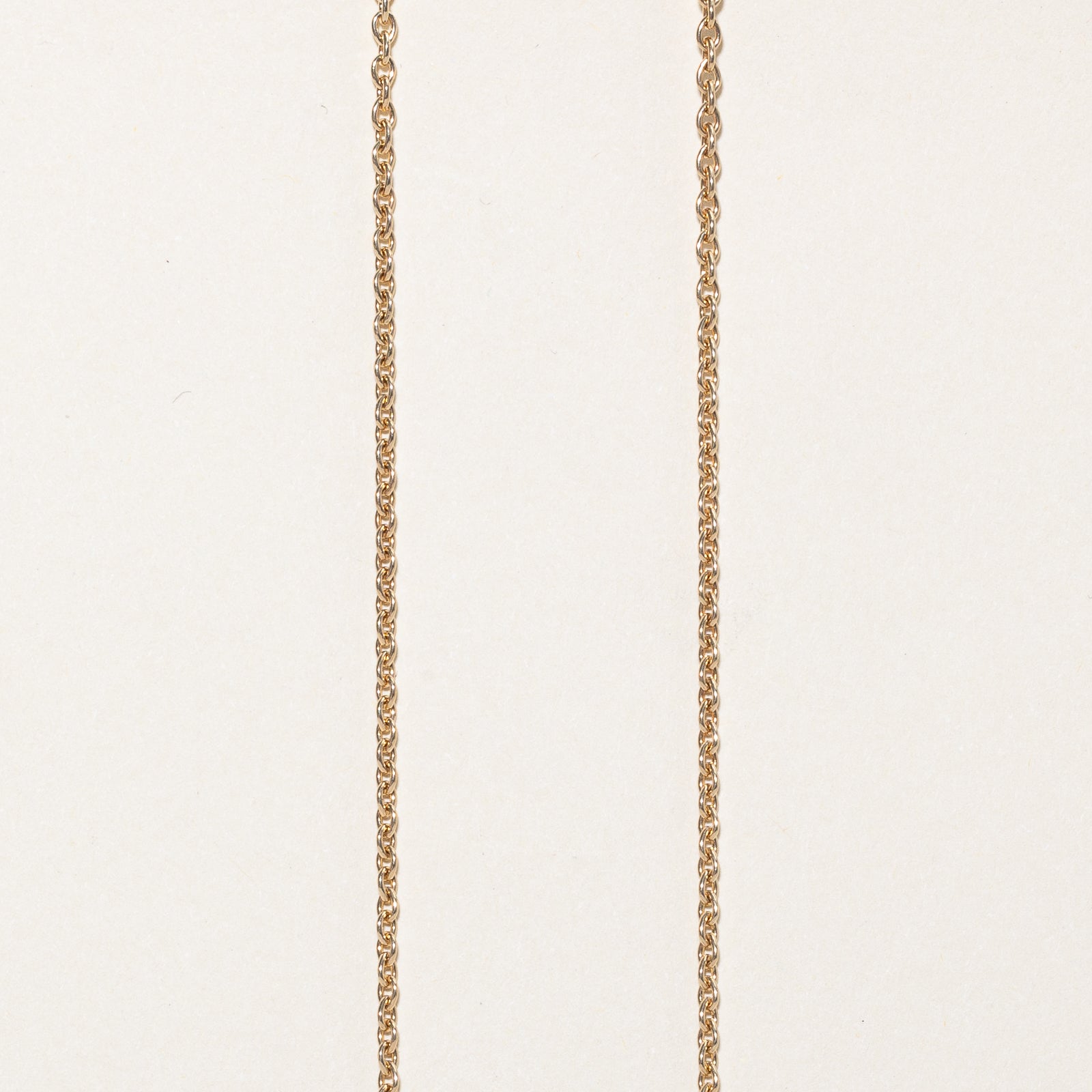 10K Yellow Gold Cable Link Chain Necklace - 1.31mm Thin Dainty Chain - 20 Inch Length - Perfect for Layering, Gift Giving & Everyday Wear