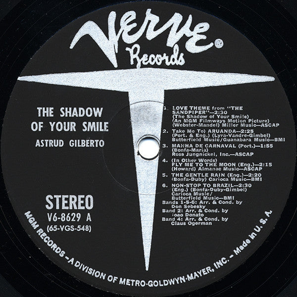 Astrud Gilberto - The Shadow Of Your Smile Vinyl LP Album (NM/Mint Condition) - Perfect for Jazz Collectors & Romantic Evenings