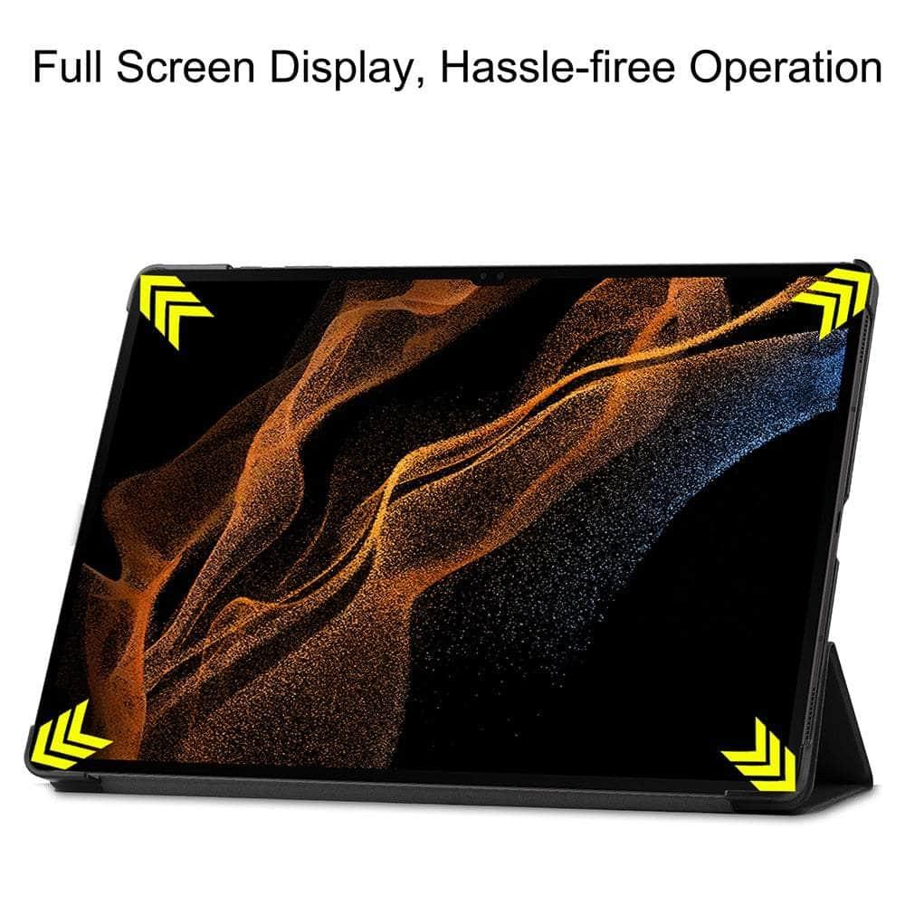 MTT 2022 Galaxy Tab S8 Plus X800 Tri-Fold Stand Case - Premium Protective Cover with Auto Sleep/Wake for Samsung Tablet - Perfect for Work, Travel & Home Entertainment