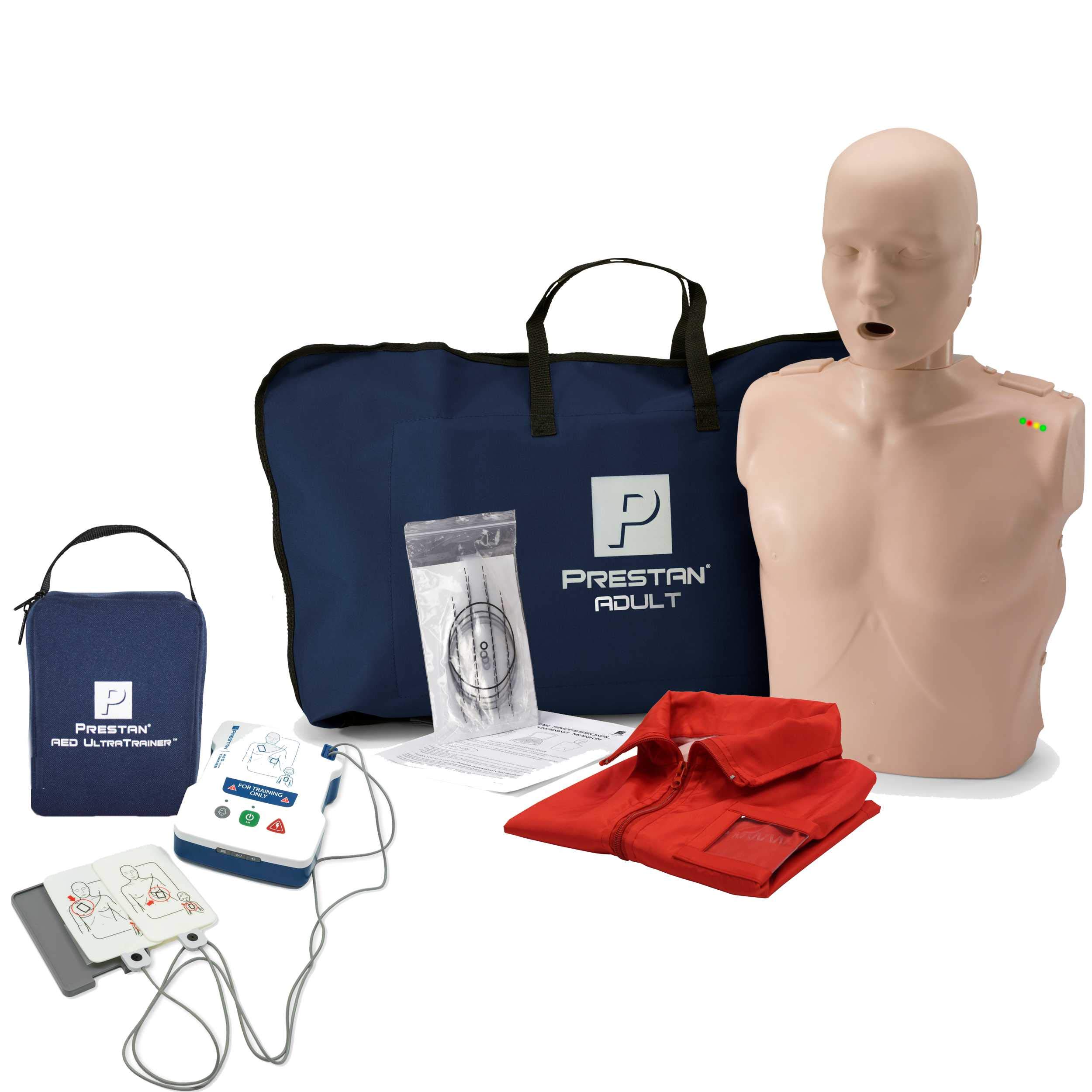 Prestan UltraTrainer CPR Adult Training Manikin with Feedback System - MCR Medical Professional CPR Mannequin for Lifesaving Practice, First Aid & Emergency Response Training